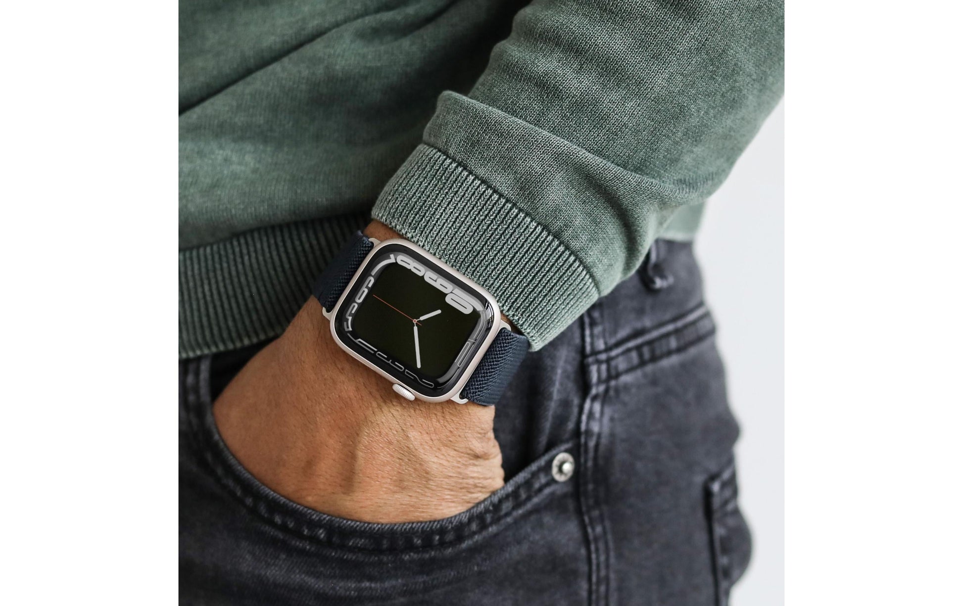 Vonmählen Classic Nylon Loop – Navy, für Apple Watch 40/41/42 mm