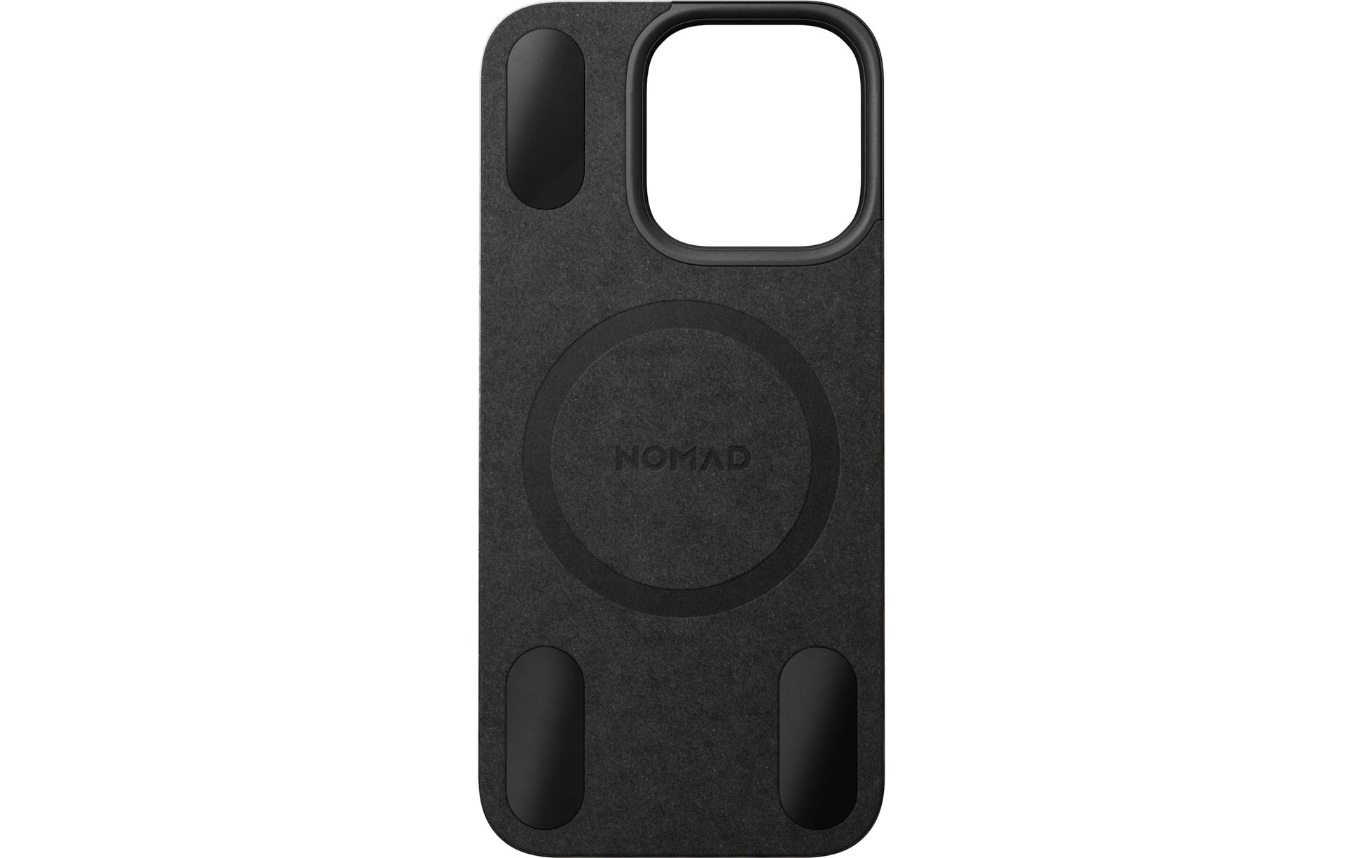 Nomad Backcover – für Apple iPhone 16 Pro – schwarz – Kunstleder – MagSafe-kompatibel