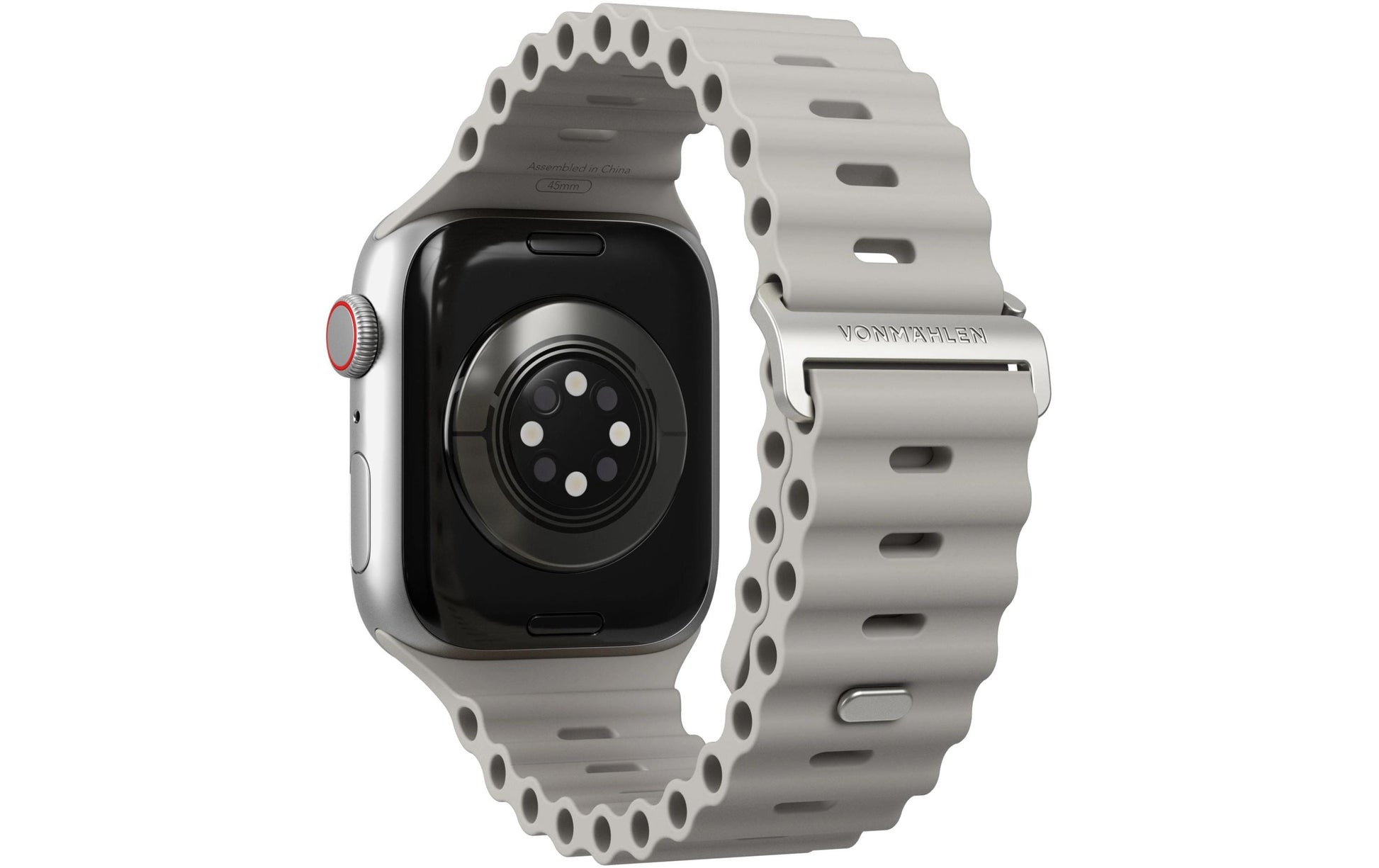 Vonmählen Wave Band 2 – Silikon, Cremefarben, für Apple Watch 40/41/42 mm
