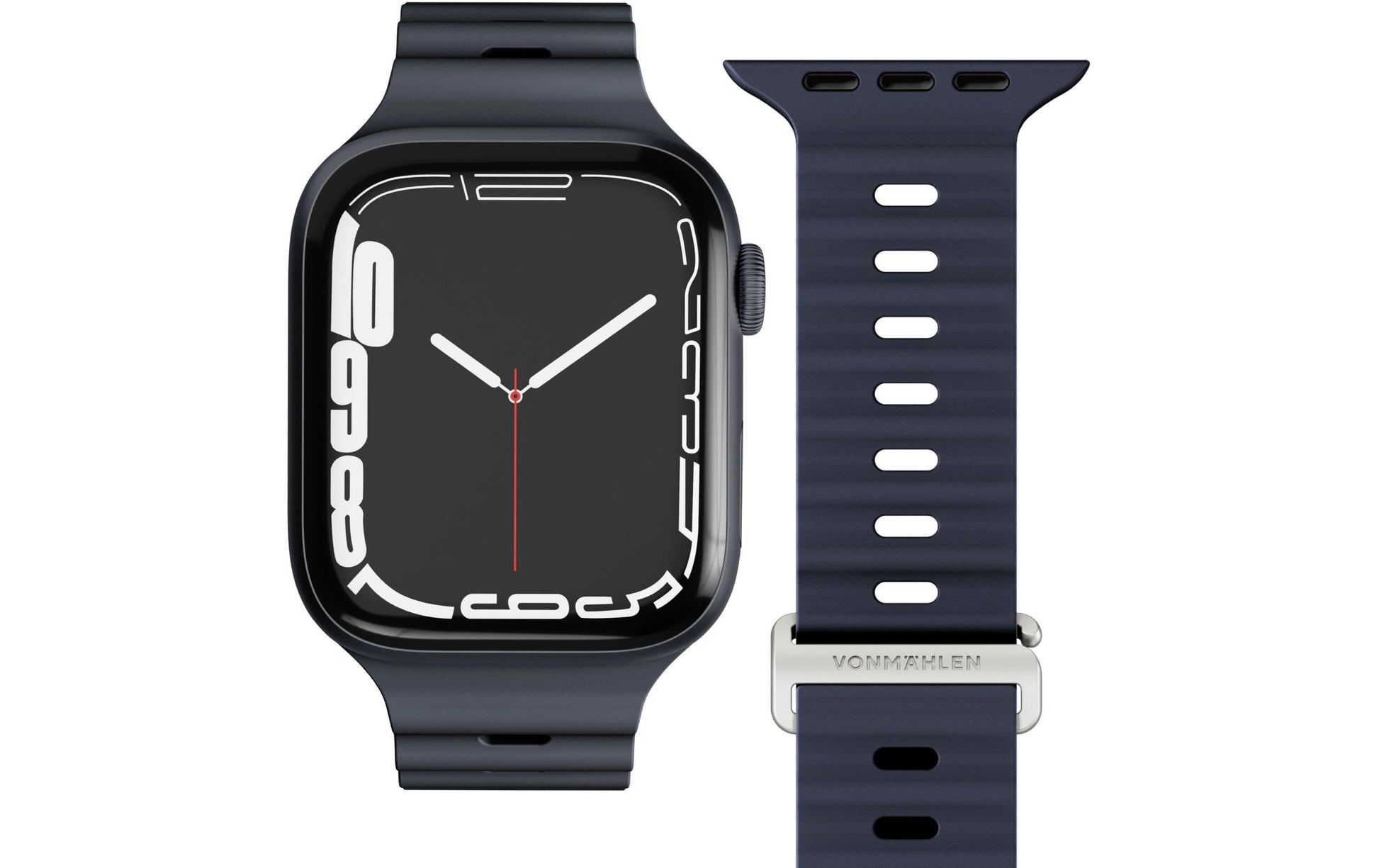 Vonmählen Wave Band 2 – Sportarmband, Navy, für Apple Watch 40/41/42 mm