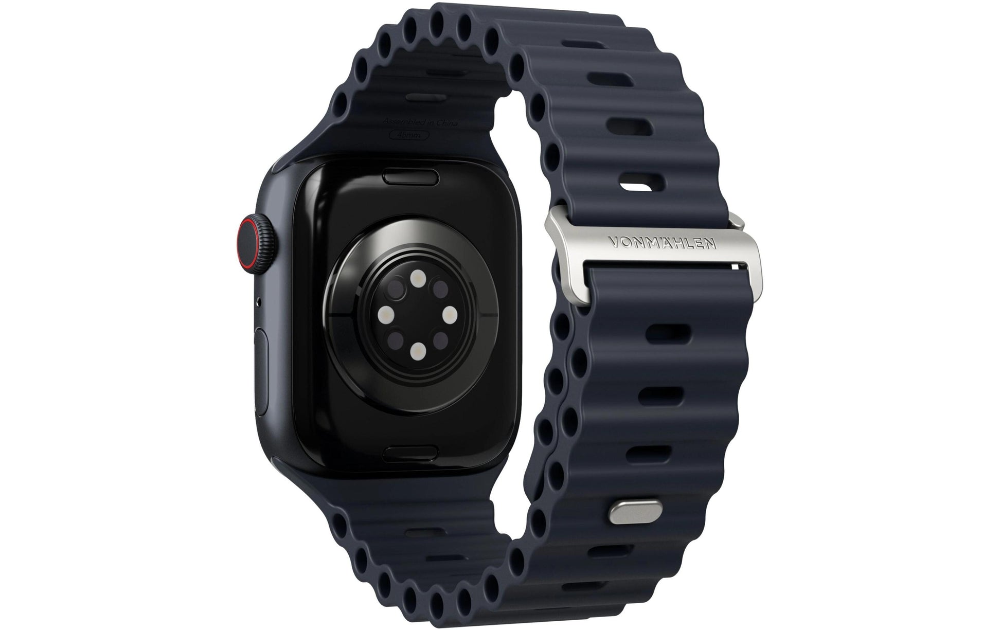 Vonmählen Wave Band 2 – Sportarmband, Navy, für Apple Watch 44–49 mm