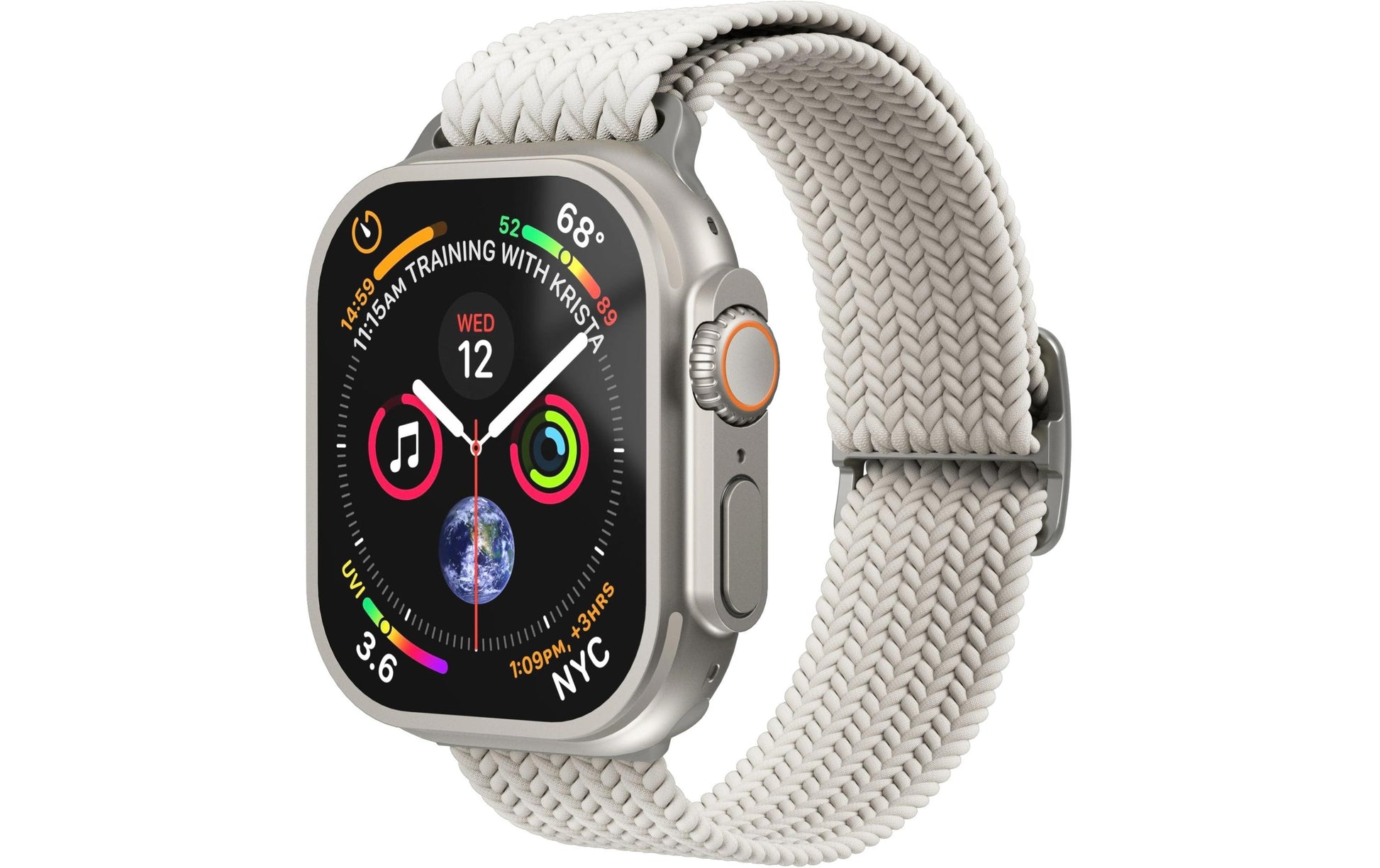 Vonmählen Woven Loop – Creme, für Apple Watch 40/41/42 mm