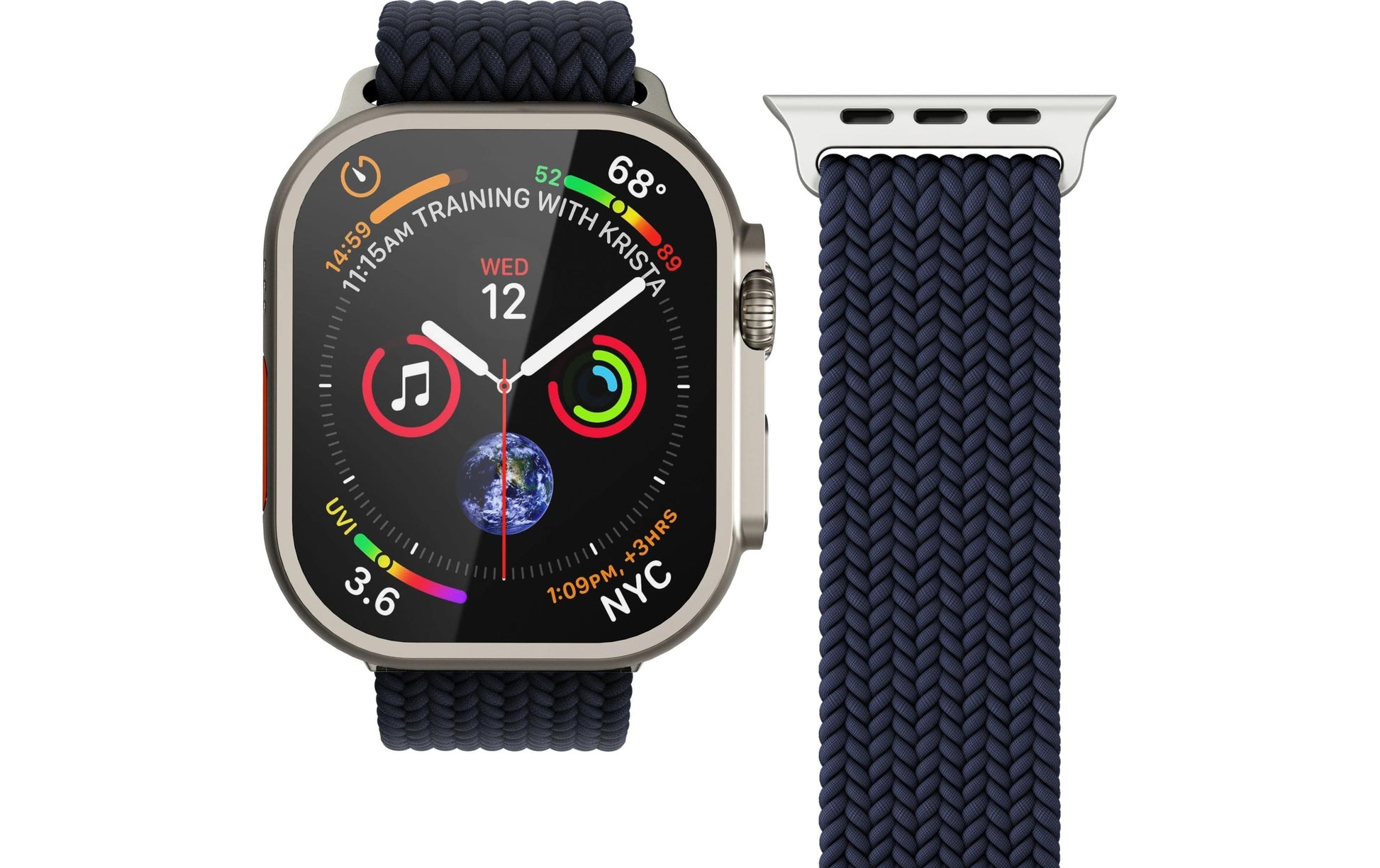 Vonmählen Woven Loop – Navy, für Apple Watch 40, 41, 42 mm