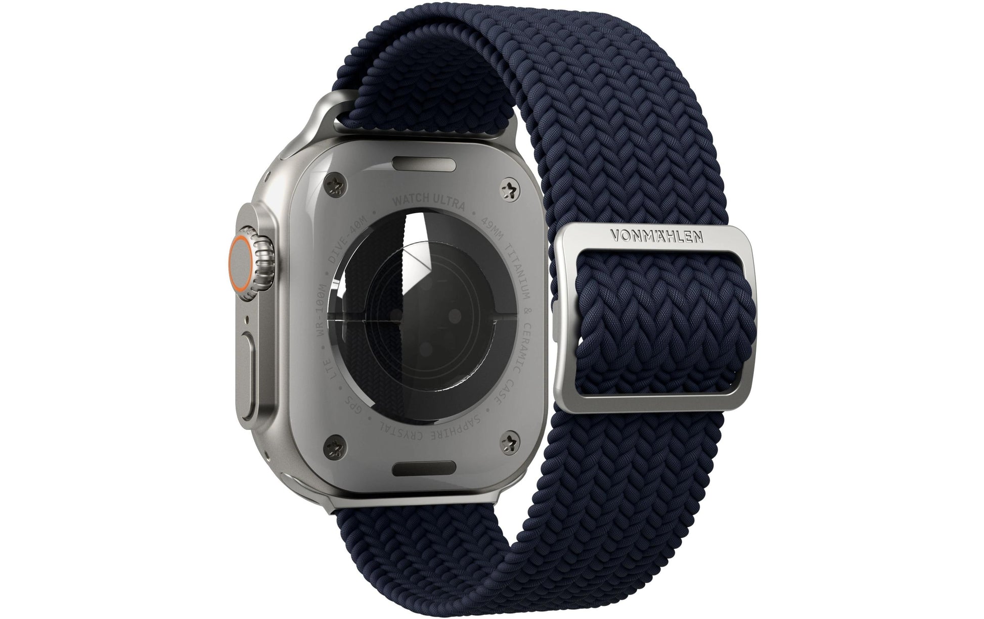 Vonmählen Woven Loop – Navy, für Apple Watch 44–49 mm