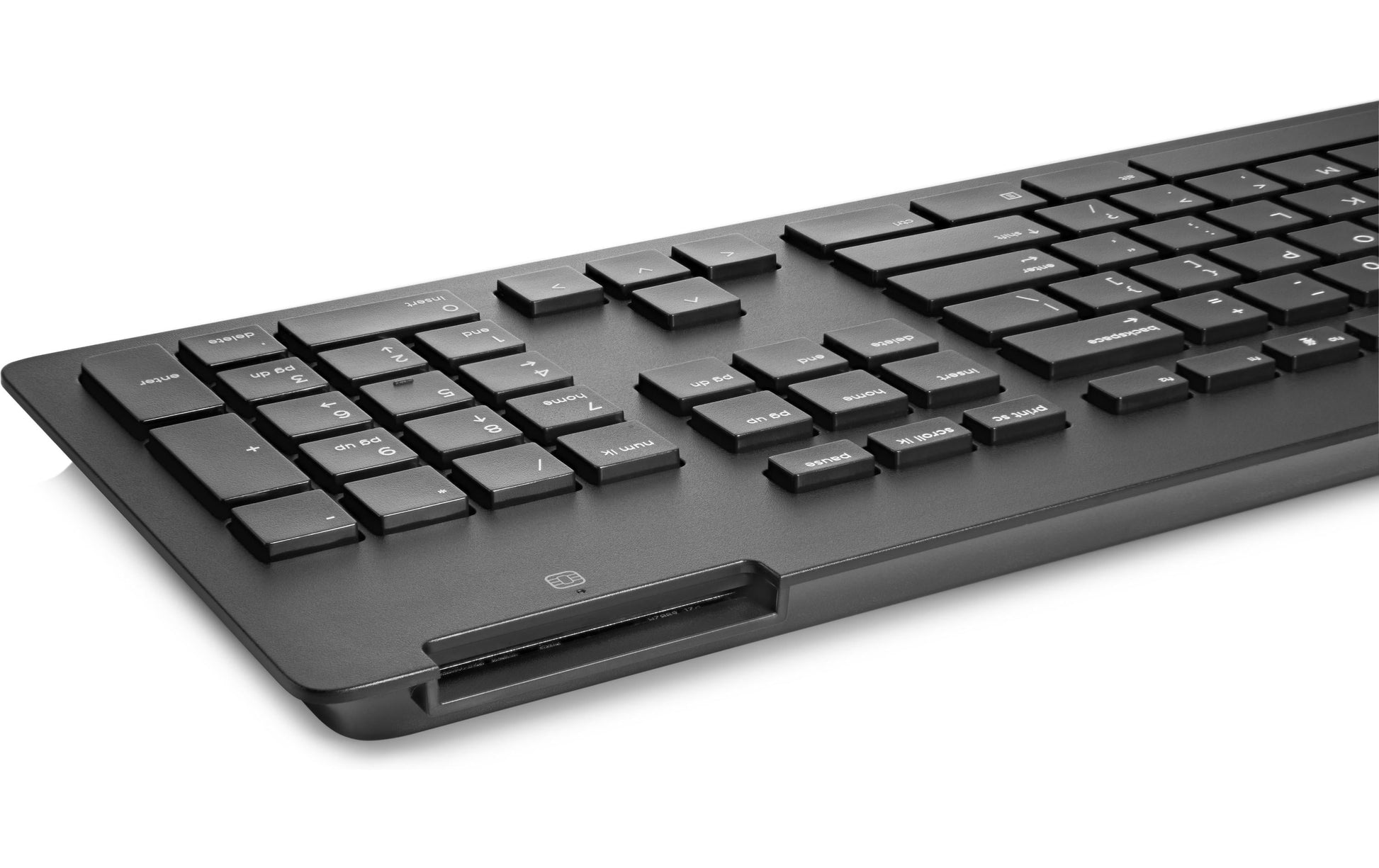HP SmartCard Bus Slim – Tastatur, kabelgebunden (USB-A), CH-Layout (DE-CH), mit Smartcard-Leser