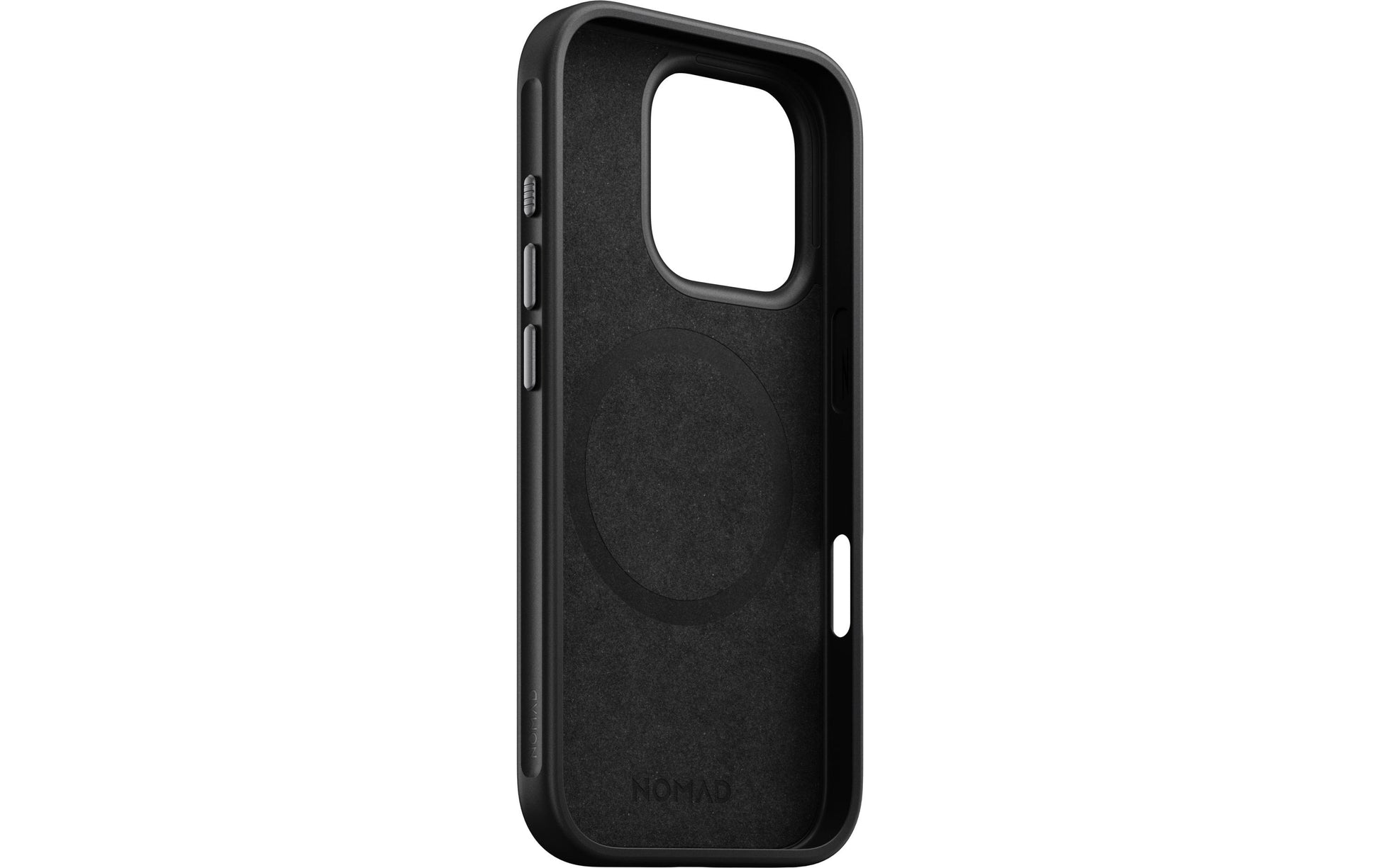 Nomad Backcover – für Apple iPhone 16 Pro, MagSafe, TPU, Schwarz, bis 2,4 m sturzsicher