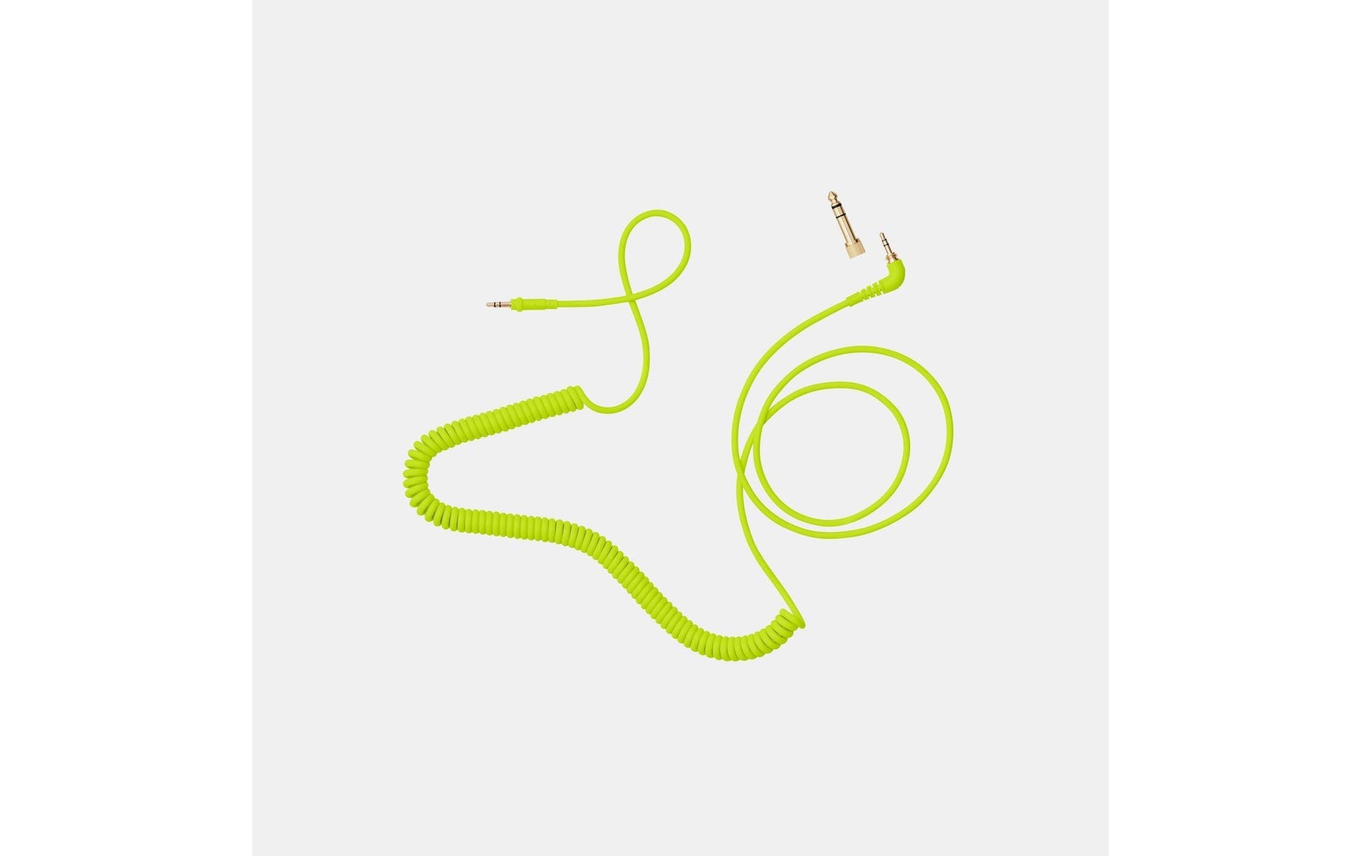 AIAIAI C18 – Adapterkabel – 3,5 mm (gerade) auf 3,5 mm (abgewinkelt) – 1,5 m – Neongelb