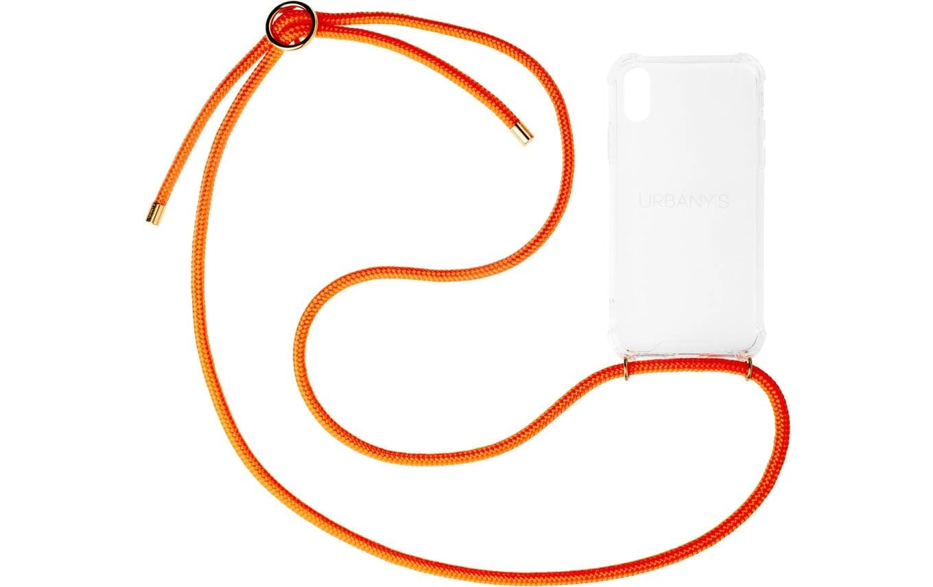 Urbany's Necklace Backcover – für Apple iPhone 16, Kunststoff, Aperol Spritz, mit Halsband