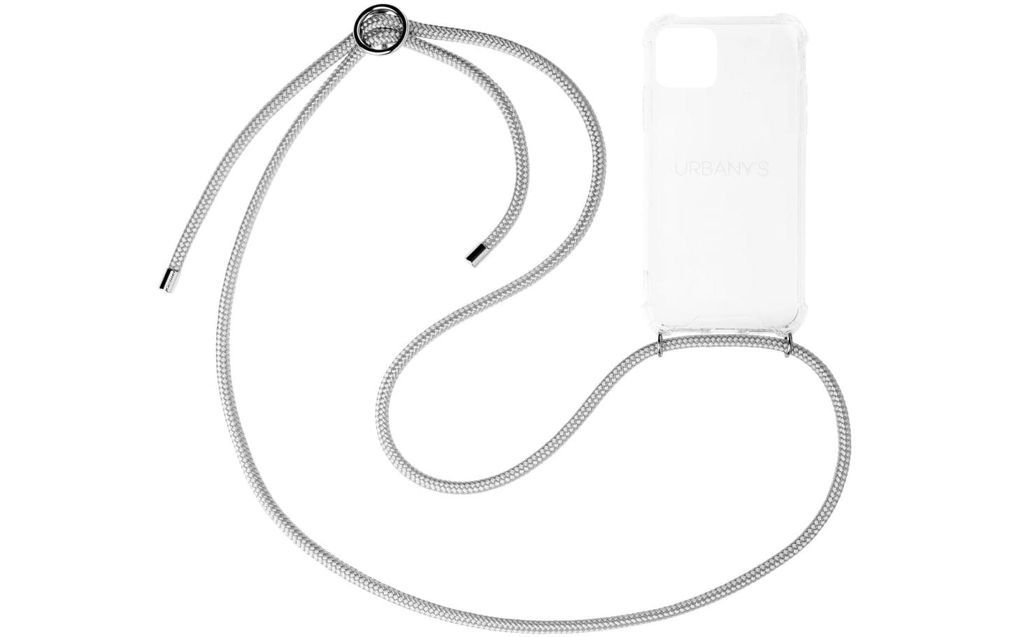 Urbany's Necklace Backcover – für Apple iPhone 16, PU, Cloudy Sky, mit Halsband