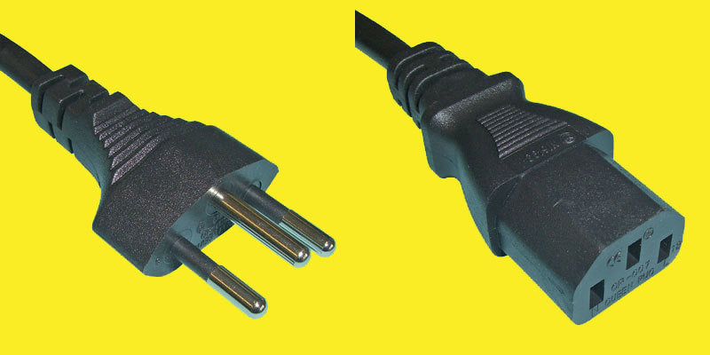 Diggelmann Netzkabel 250V/10A – 10 A, T12 zu C13