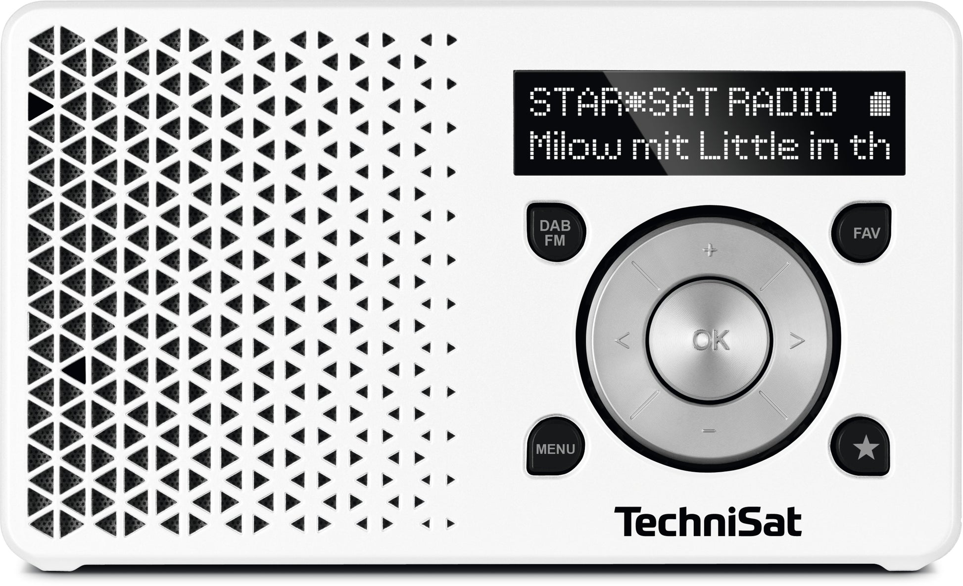 TechniSat DigitRadio 1 – DAB-/Internetradio – Tischradio – UKW – Weiss
