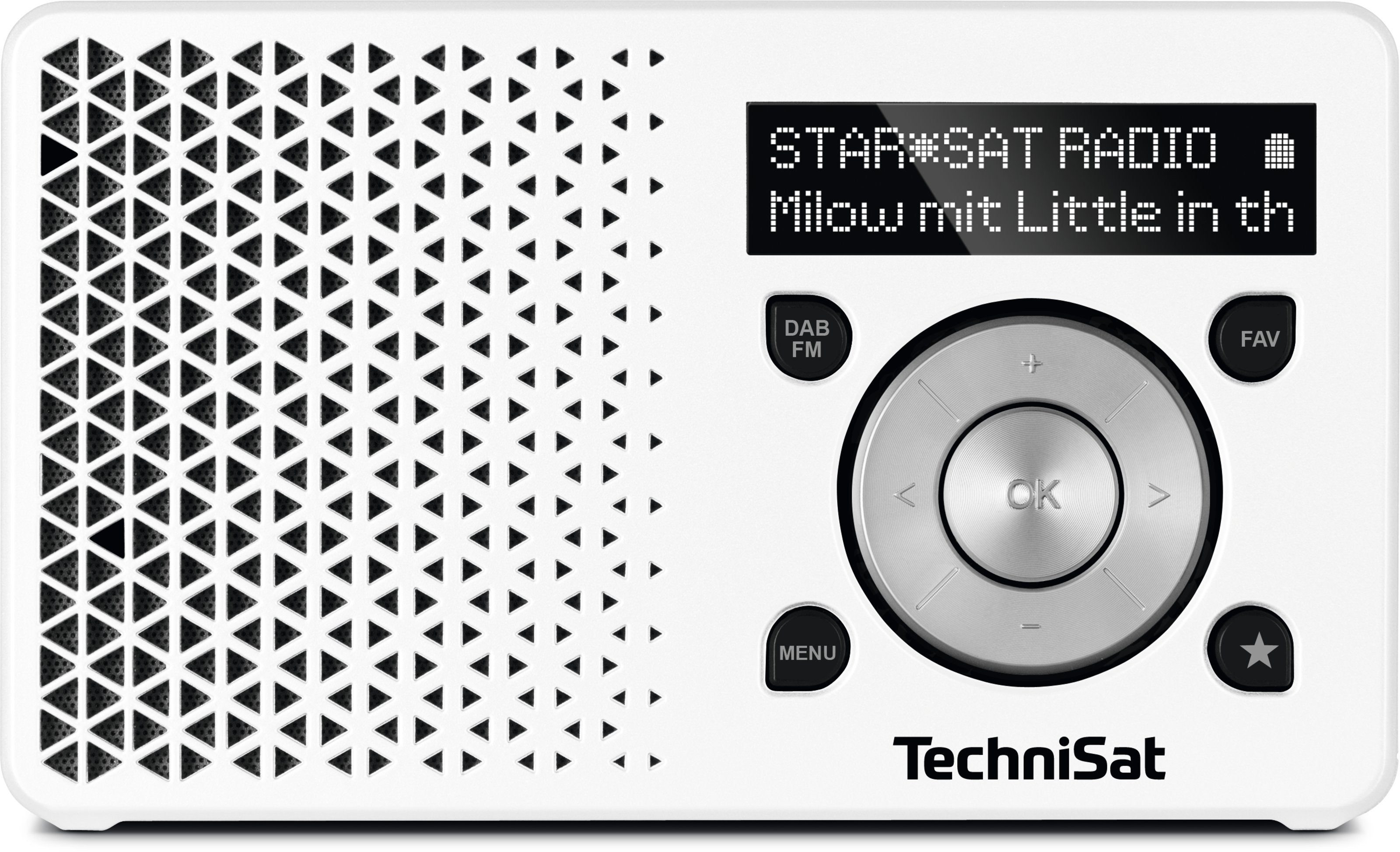 TechniSat DigitRadio 1 – DAB-/Internetradio – Tischradio – UKW – Weiss