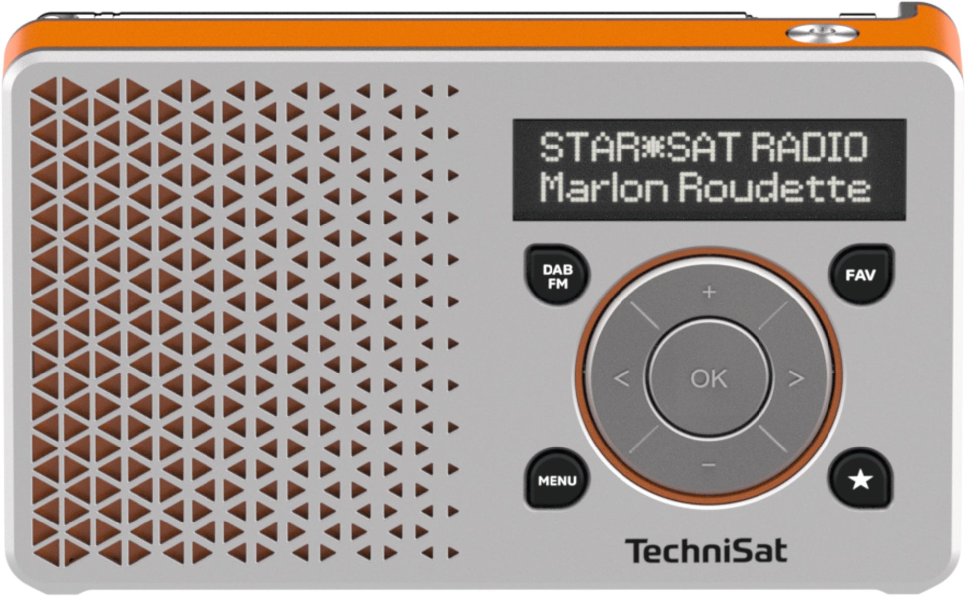 TechniSat DigitRadio 1 – DAB+/UKW-Tischradio – Orange