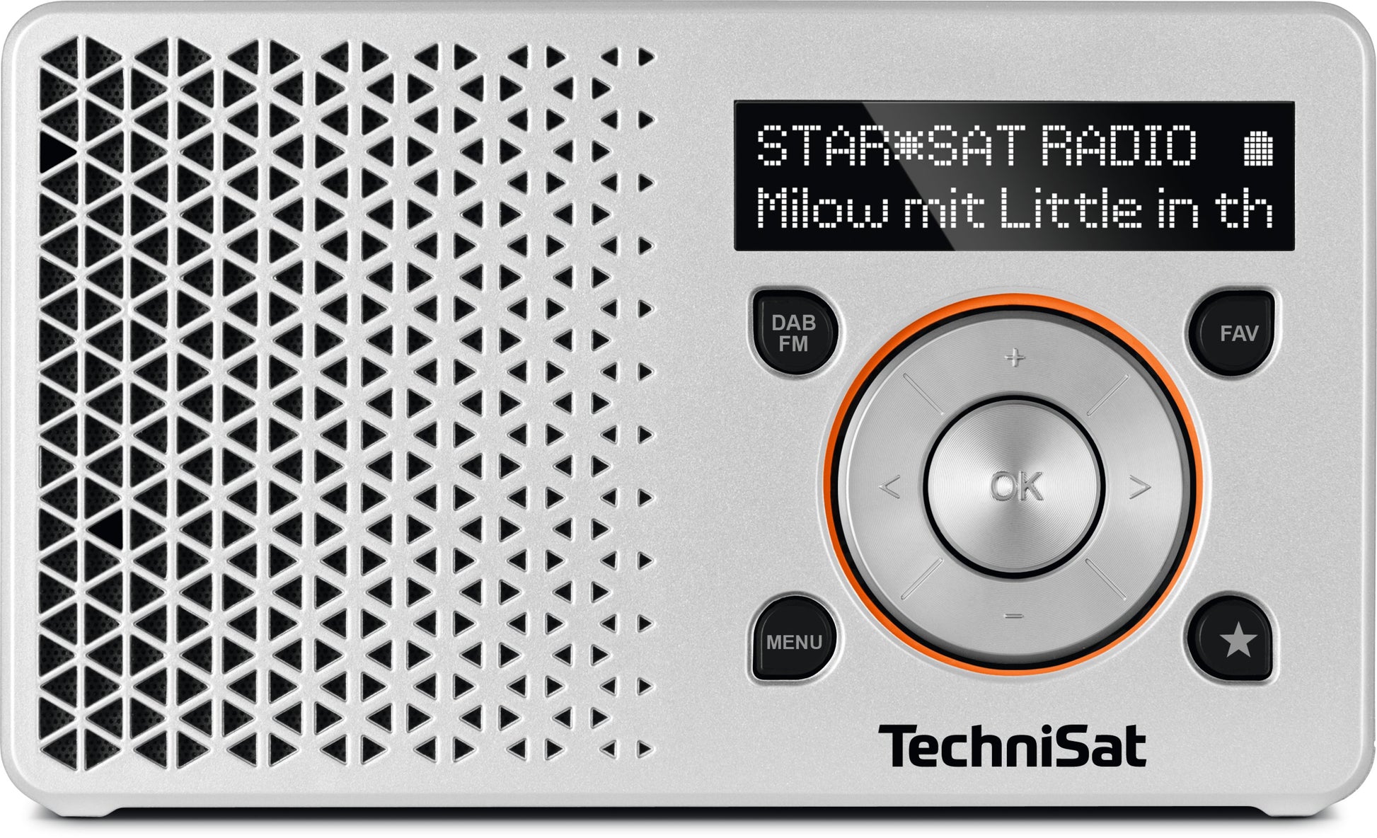TechniSat DigitRadio 1 – DAB+/UKW-Tischradio – Orange