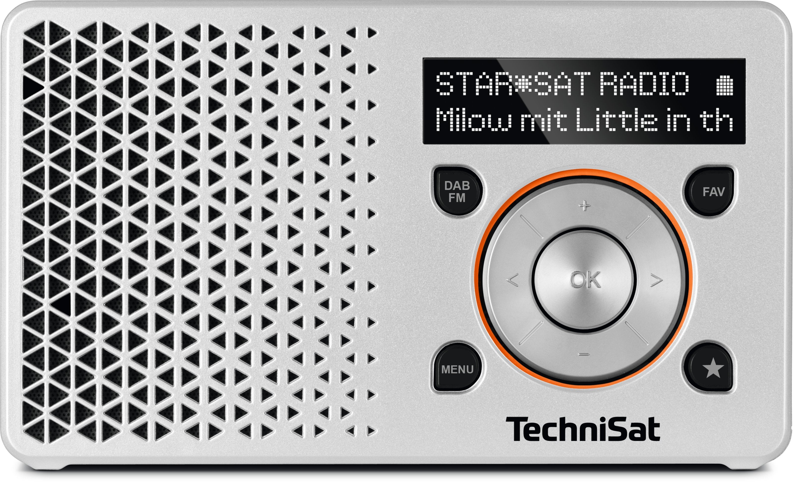 TechniSat DigitRadio 1 – DAB+/UKW-Tischradio – Orange