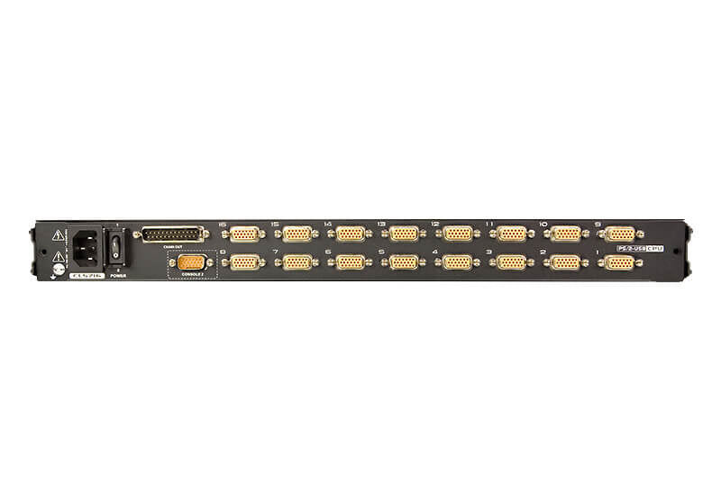ATEN CL5716N – 17" Rack-LCD-Konsole – 16-Port VGA KVM – 1920 × 1200, US-Layout – 1U