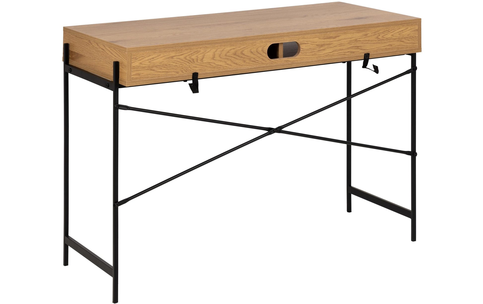 AC Design Angus – Schreibtisch, 110 × 50 cm, Eiche/Schwarz