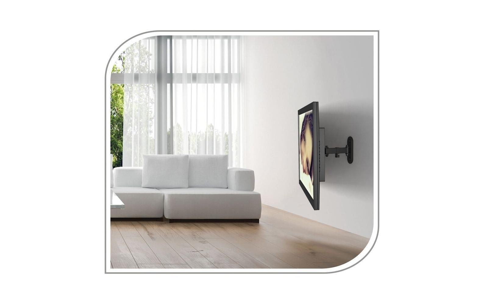PureMounts PM-FM11-100 – Monitor-Wandhalterung – 27" – VESA 100×100 mm – bis 25 kg/Monitor – neigbar – Schwarz