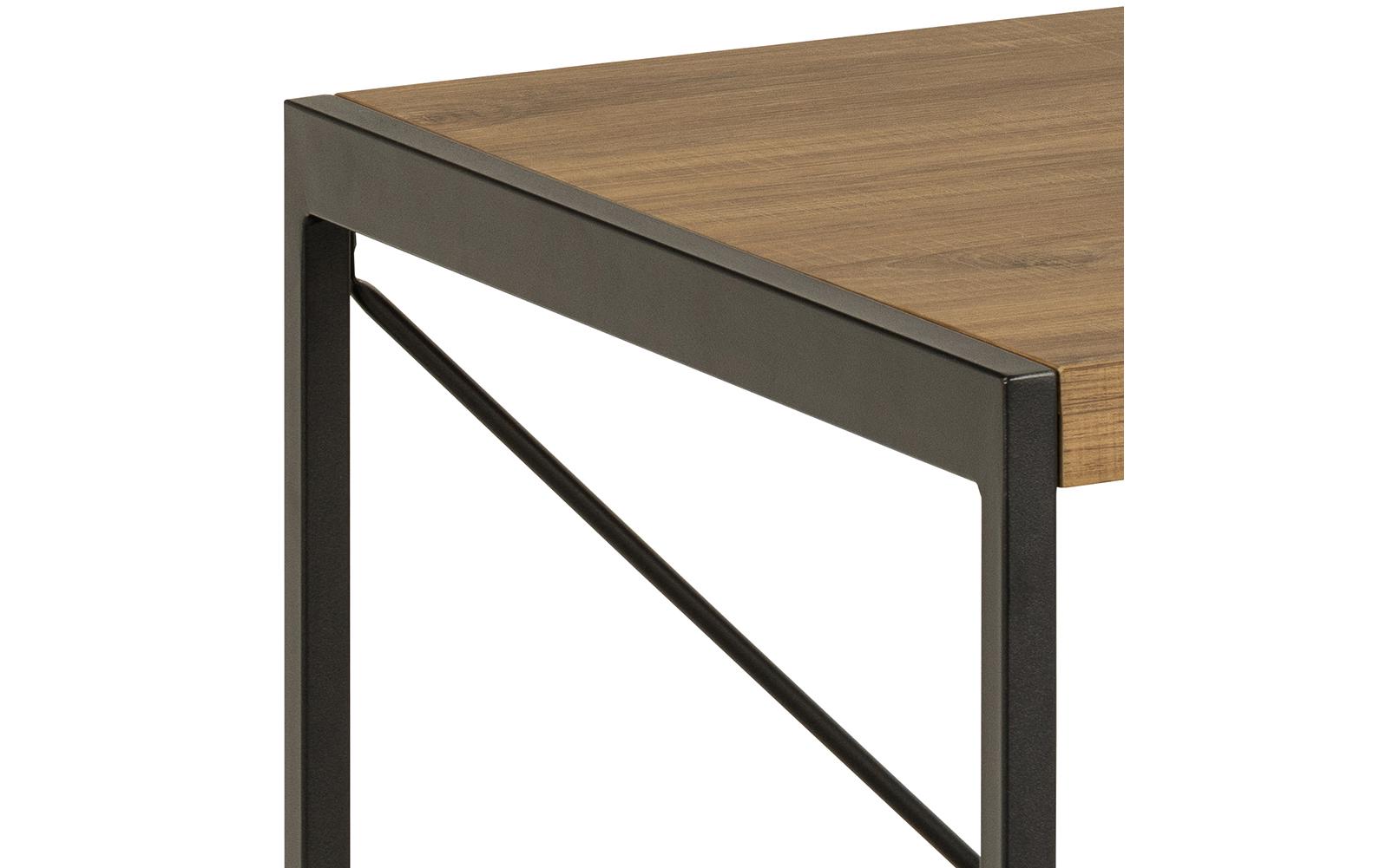 AC Design Bahamas – Schreibtisch, 120 × 60 cm, Eiche/Schwarz