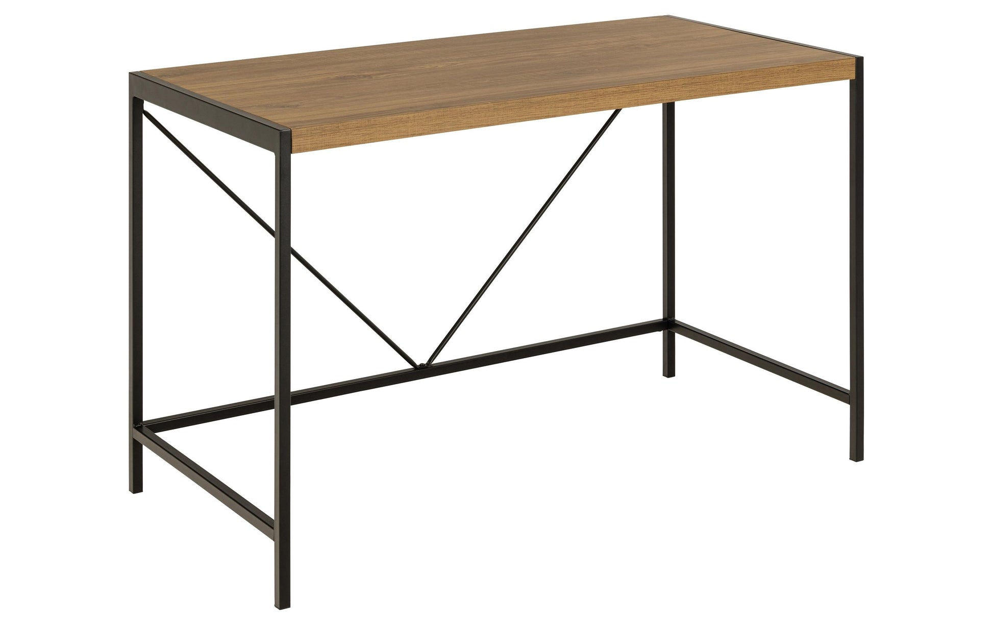 AC Design Bahamas – Schreibtisch, 120 × 60 cm, Eiche/Schwarz