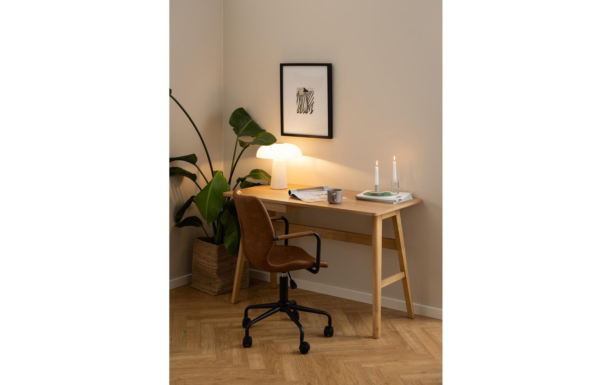 Actona AC Design Barnett – Stehtisch – 120 × 60 × 75 cm – Eiche