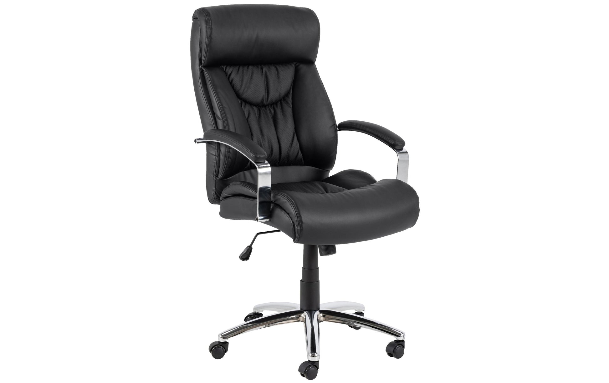 Actona AC Design Bürostuhl Benson – Kunstleder, Metallgestell, Schwarz