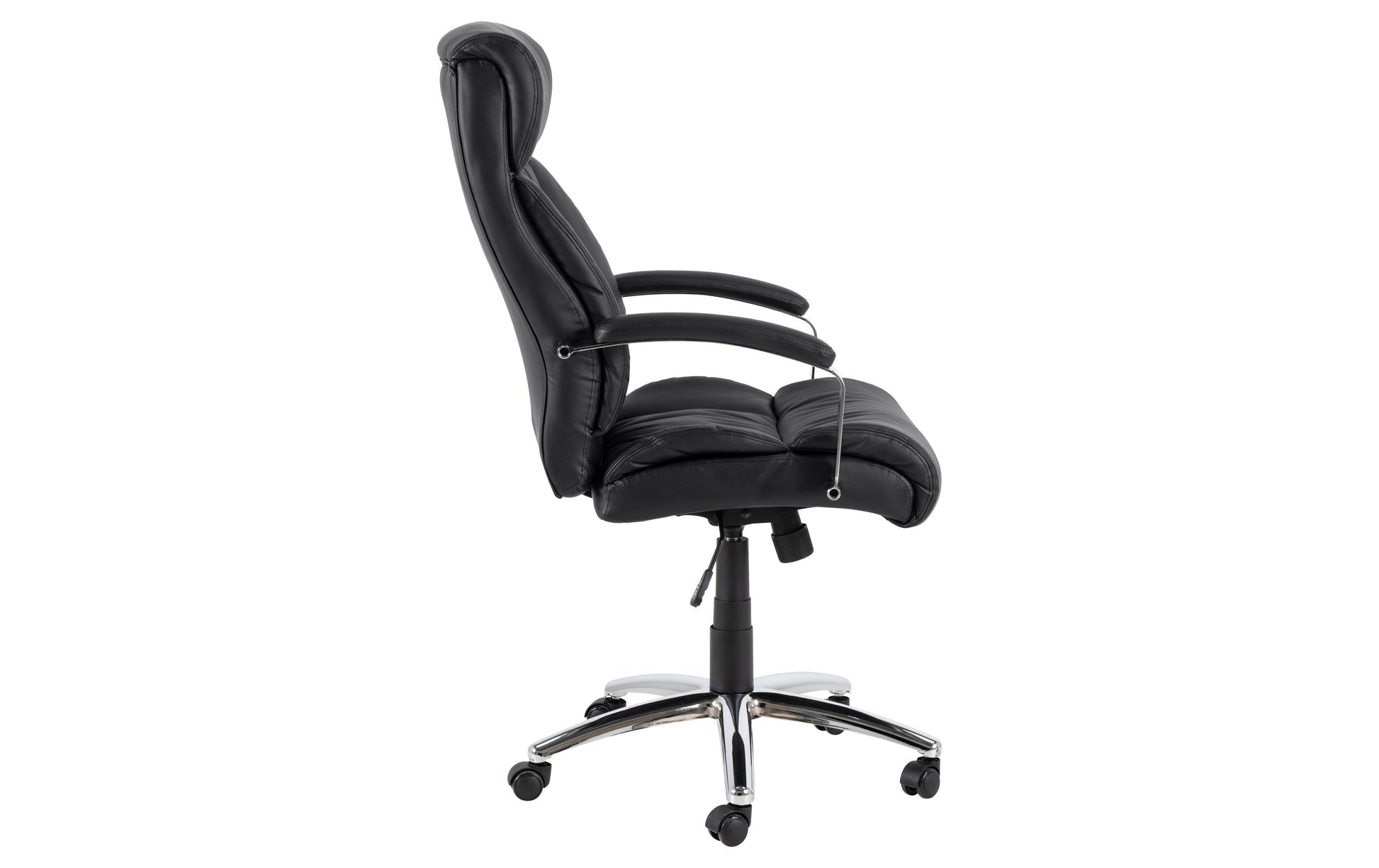 Actona AC Design Bürostuhl Benson – Kunstleder, Metallgestell, Schwarz