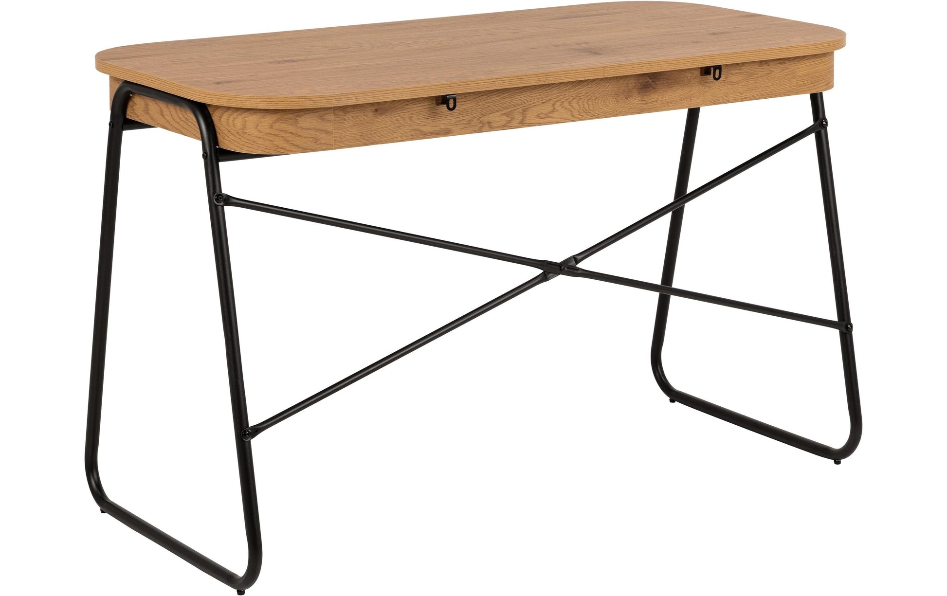 AC Design Blueton – Schreibtisch, 120 × 60 cm, Eiche/Schwarz
