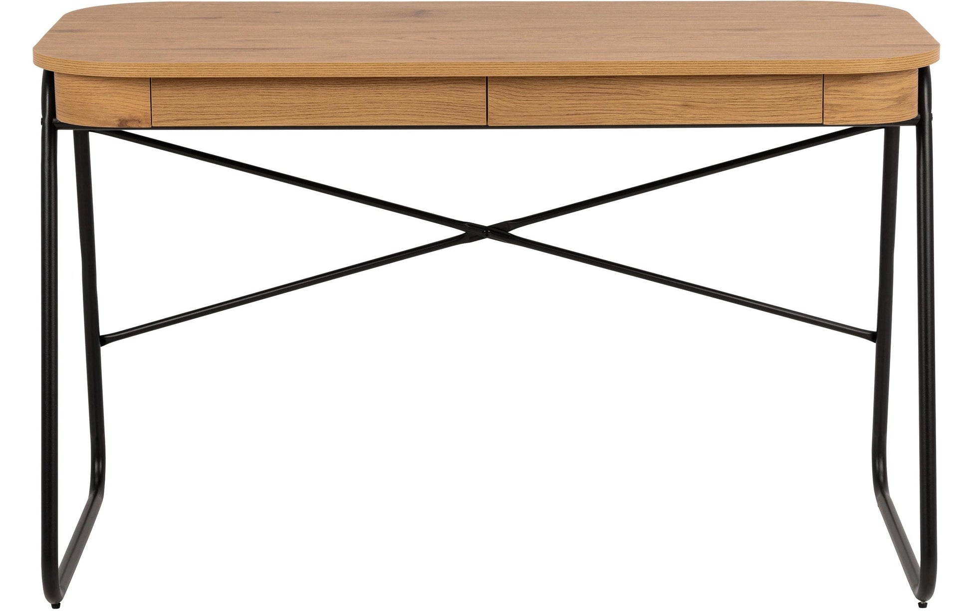 AC Design Blueton – Schreibtisch, 120 × 60 cm, Eiche/Schwarz