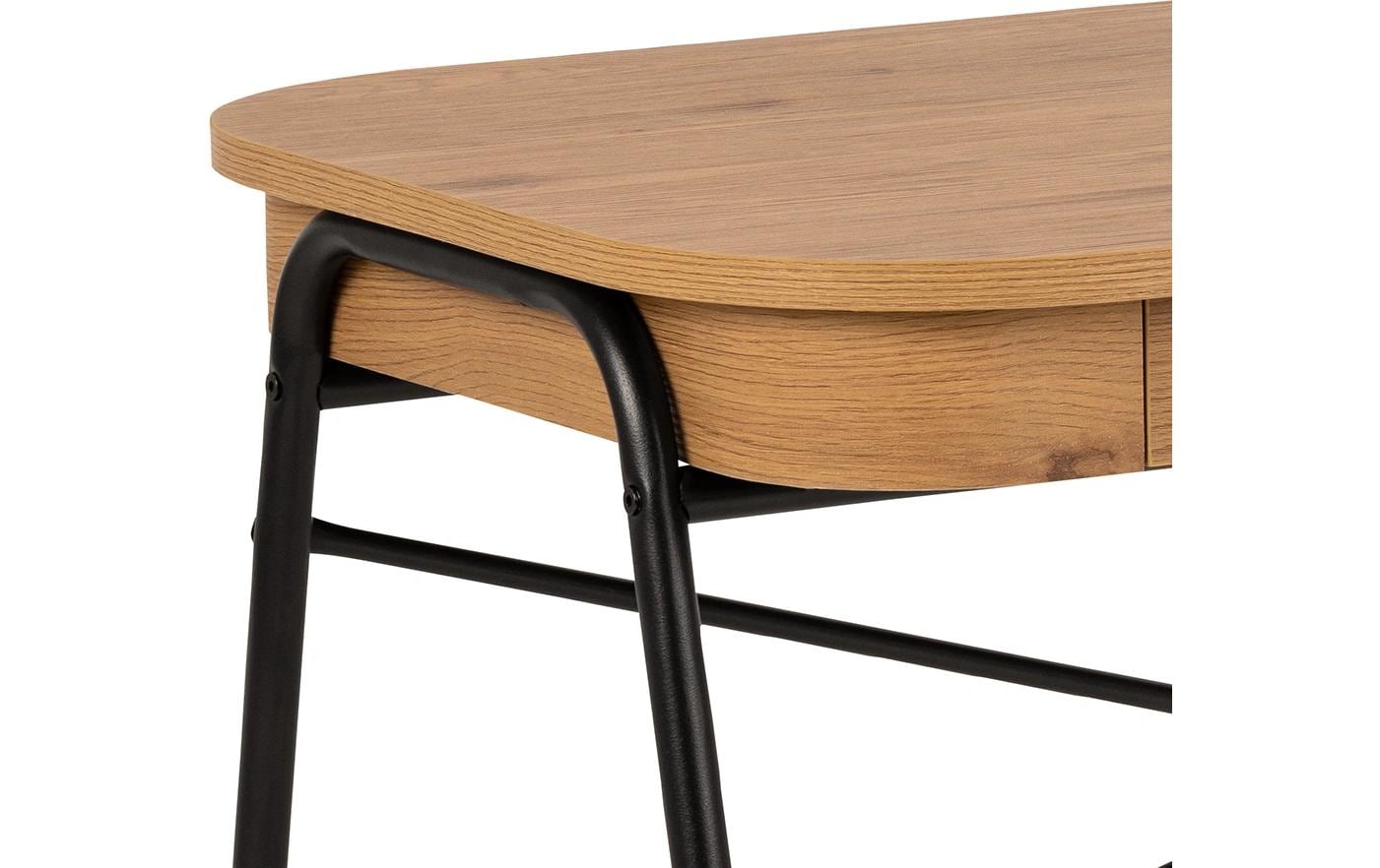 AC Design Blueton – Schreibtisch, 120 × 60 cm, Eiche/Schwarz