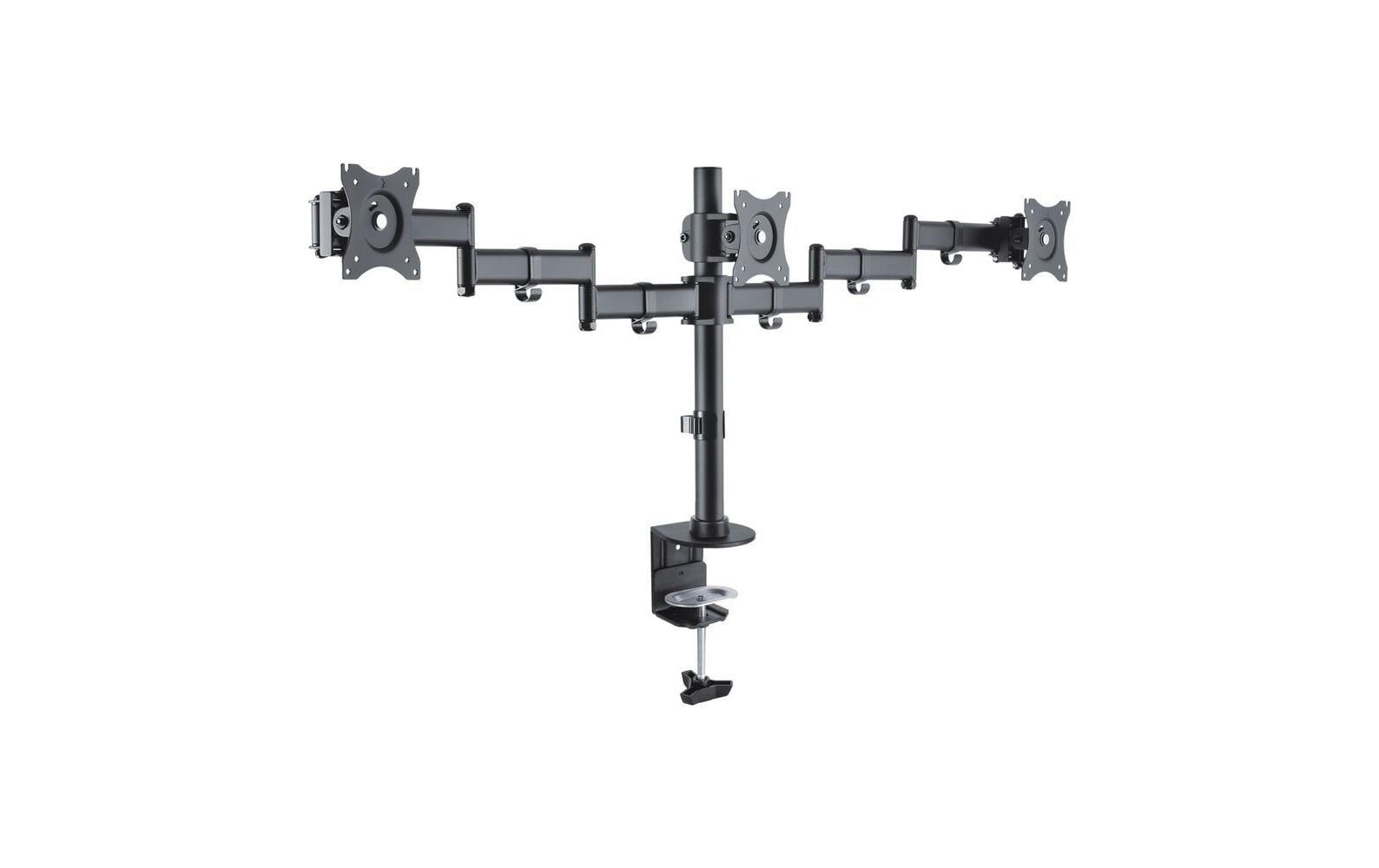 PureMounts PM-OFFICE-03 – Monitorarm Tischhalterung – 3 Monitore – 13–27" – VESA 75×75 mm – bis 8 kg/Monitor