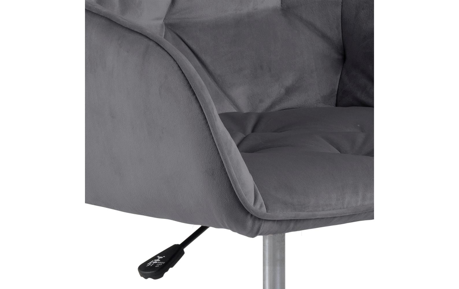 Actona AC Design Bürostuhl Brooke – dunkelgrau, Metallgestell