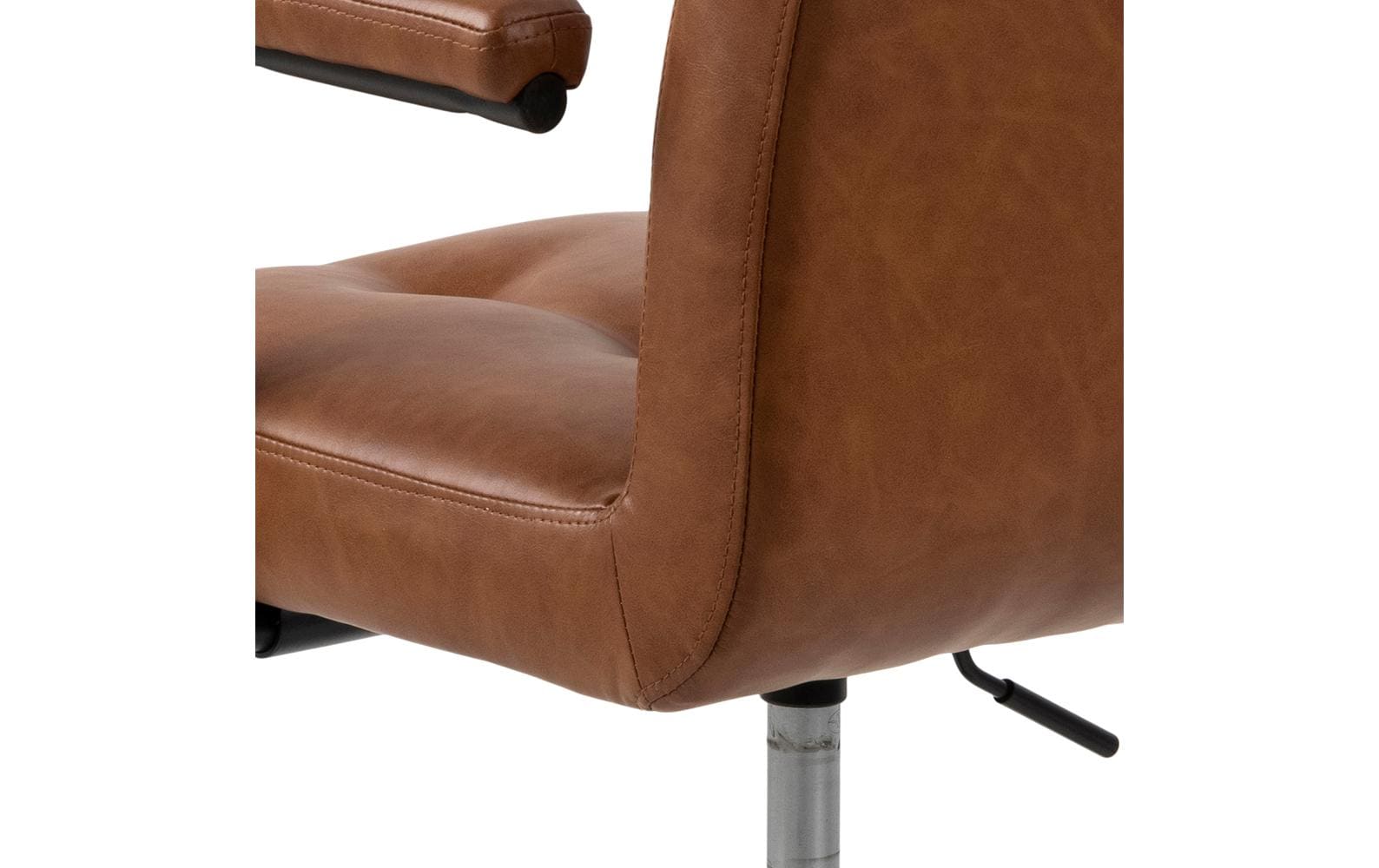 Actona AC Design Bürostuhl Cosmo – Kunstleder, Metallfuss, Braun