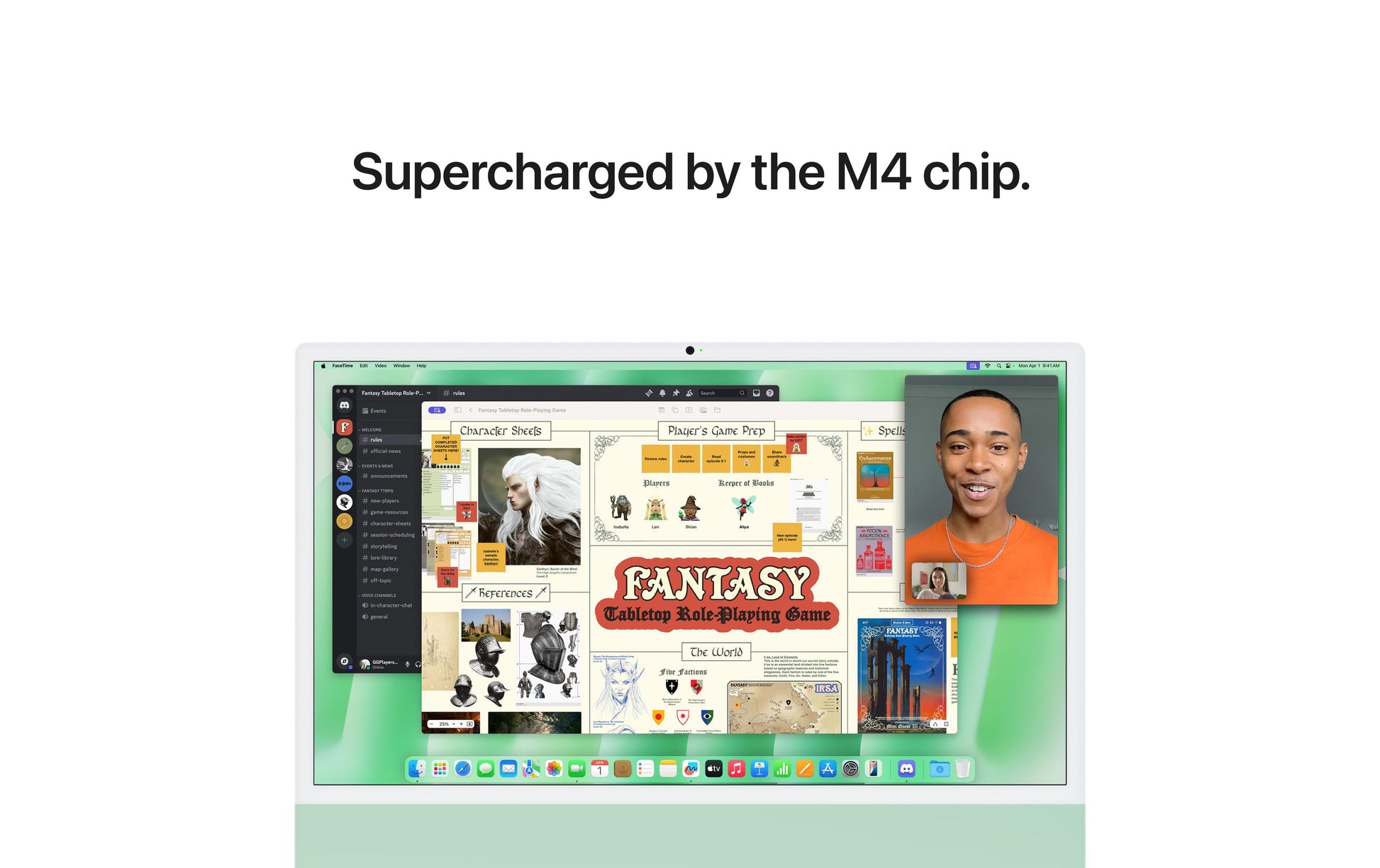 Apple 24 iMac (M4, 2 Ports), 16 GB RAM, 256 GB SSD, Grün – macOS Sequoia