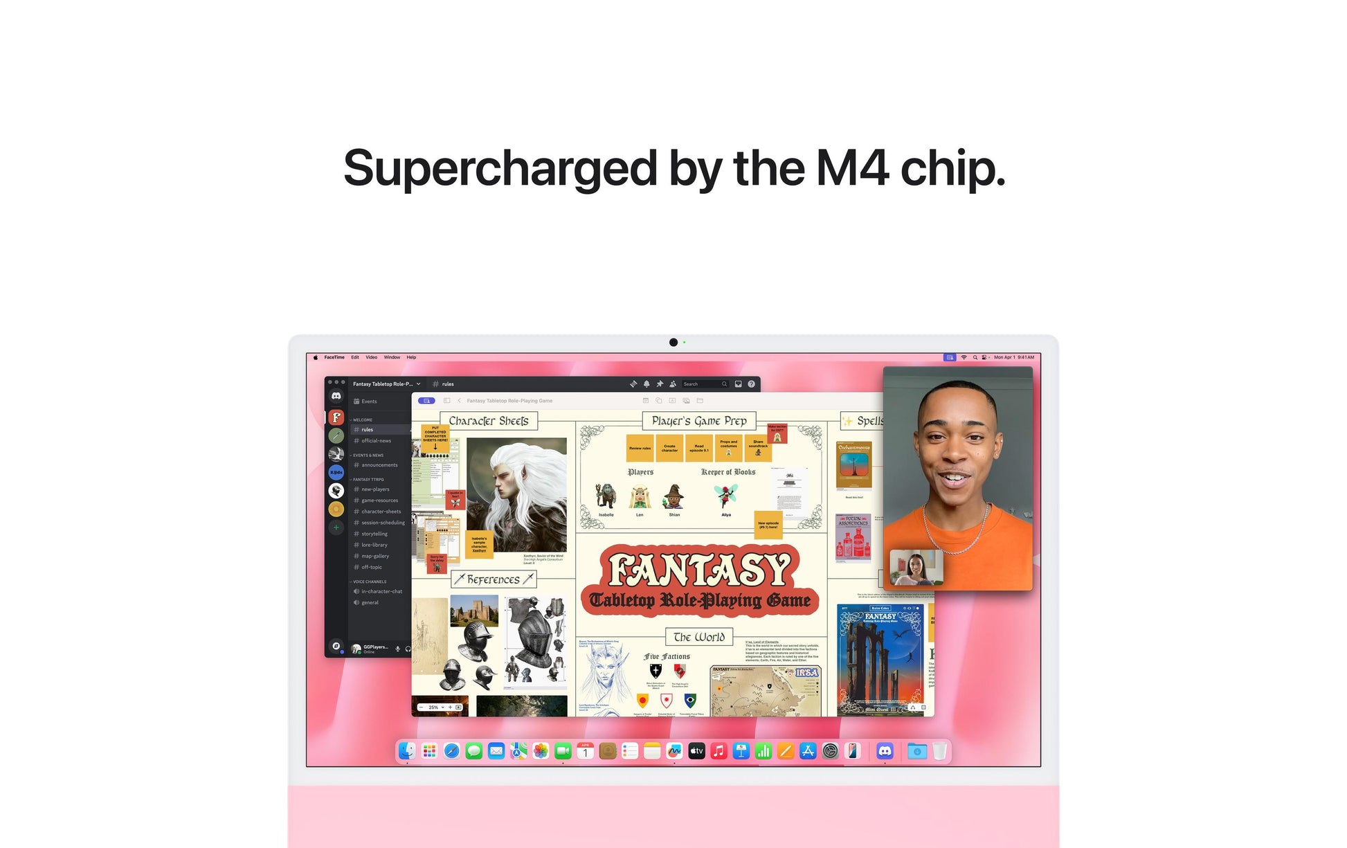 Apple iMac 24 (M4, 10 Kerne, 16 GB, 256 GB, Pink) – macOS Sequoia