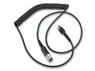 Zebra USB-Kabel – geschirmt, spiralförmig, Amphenol gewindeter Rundstecker – für VC5090 – 2,7 m