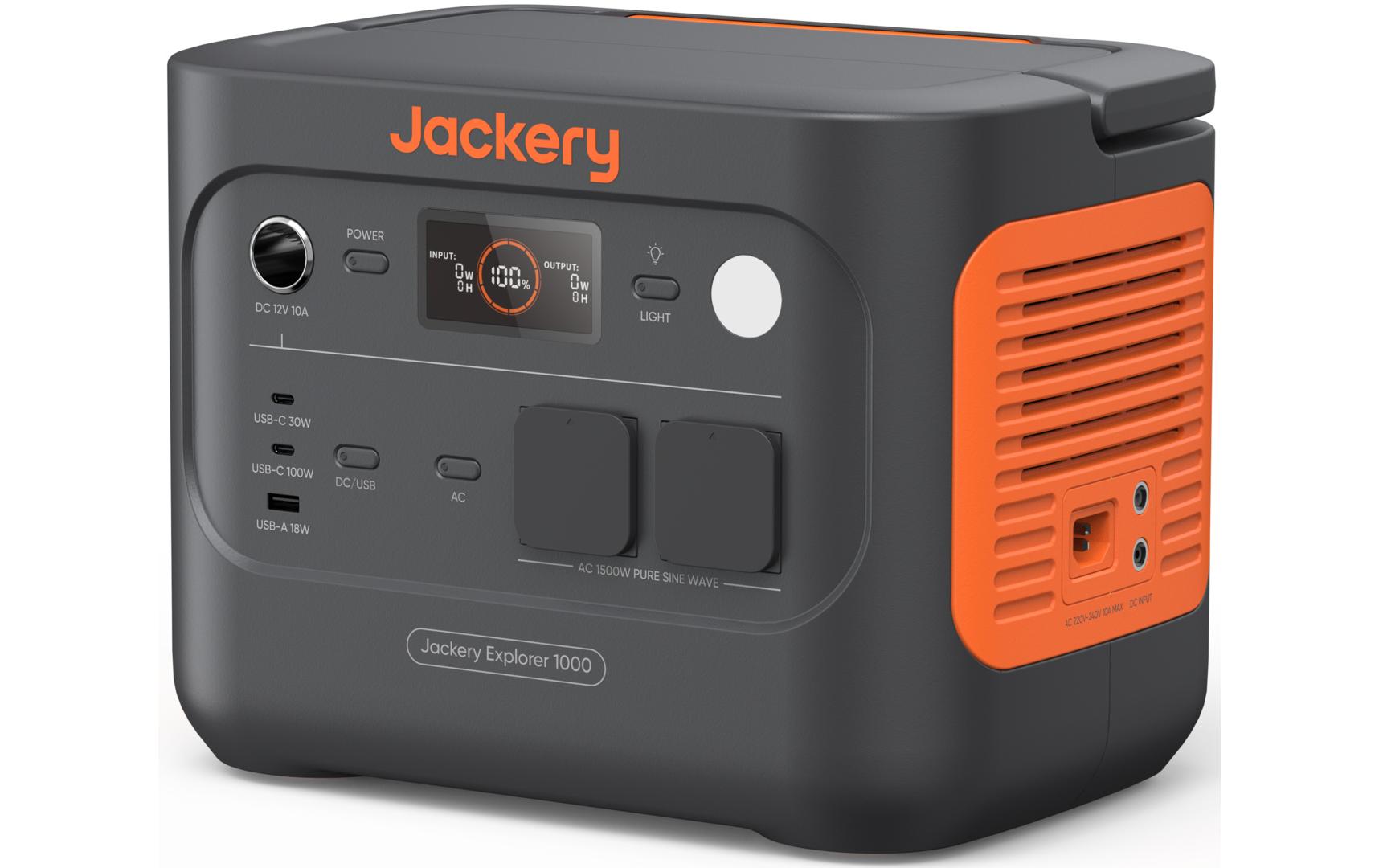 Jackery Explorer 1000 V2 – Powerstation – 1'070 Wh, LiFePO4
