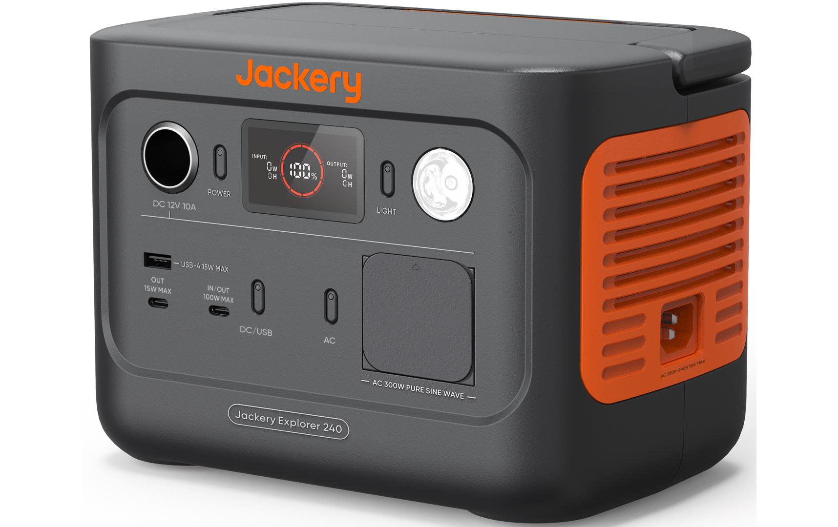 Jackery Explorer 240 V2 – Powerstation – 256 Wh, LiFePO4