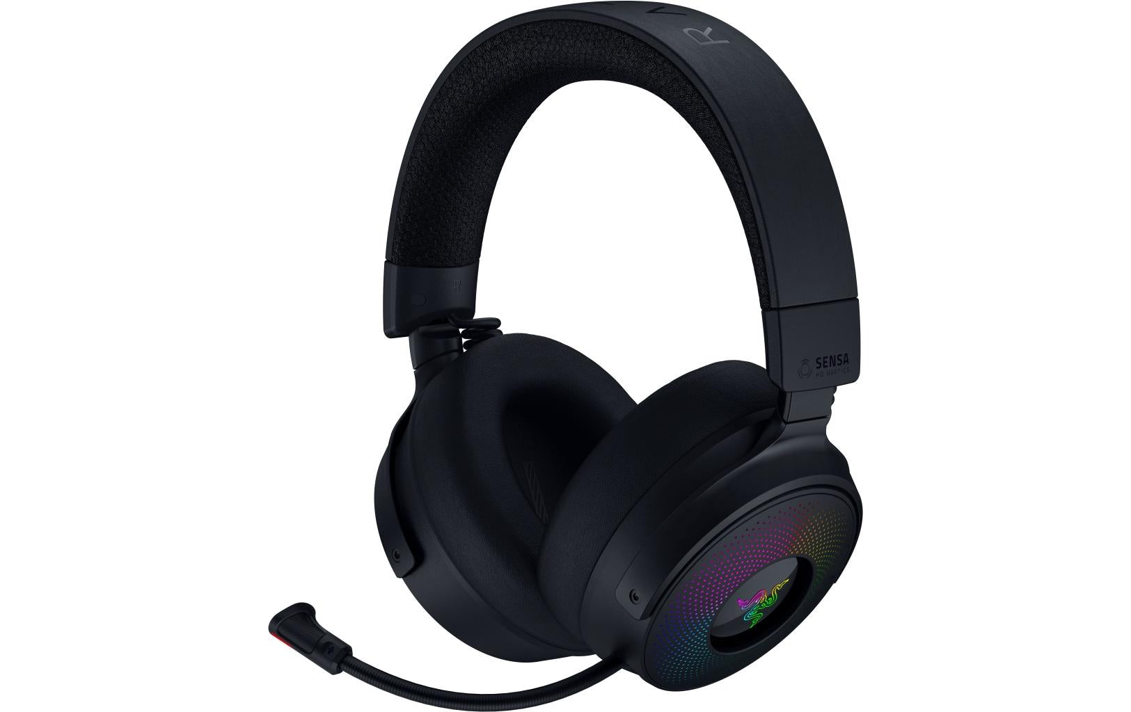 Razer Kraken V4 Pro – Gaming-Headset – USB-A, Surround-Sound, Boom-Mikrofon – Schwarz, für PS5/PC/Switch u. a.
