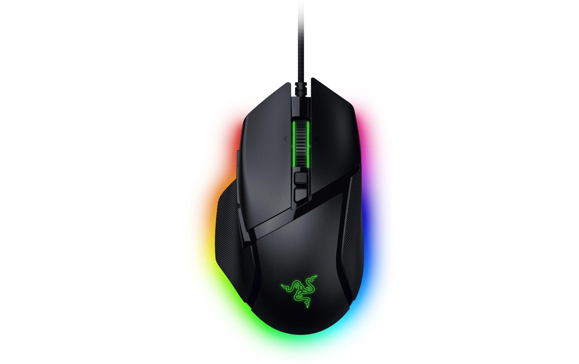 Razer Basilisk V3 Gaming-Maus – kabelgebunden, 11 Tasten, für Rechtshänder, RGB-Beleuchtung, schwarz