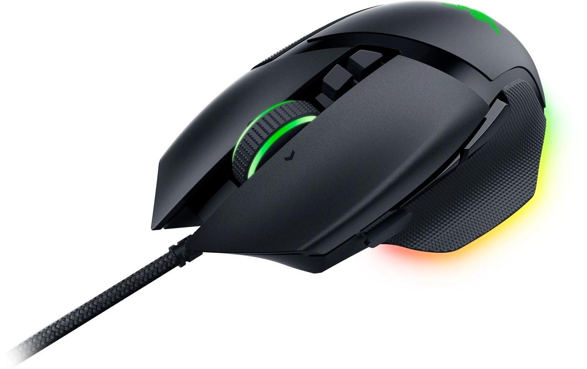 Razer Basilisk V3 Gaming-Maus – kabelgebunden, 11 Tasten, für Rechtshänder, RGB-Beleuchtung, schwarz