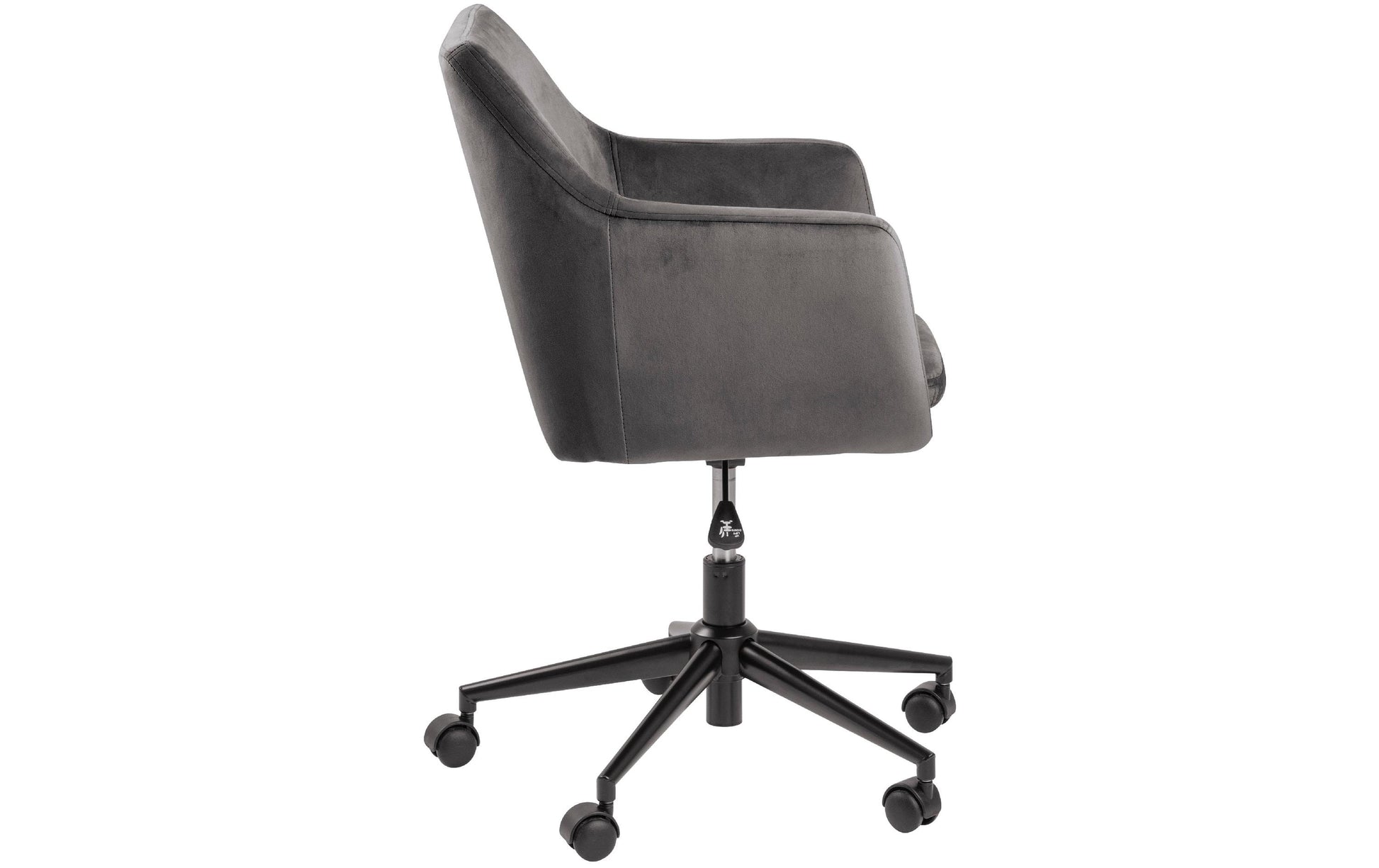 Actona AC Design Bürostuhl Nora – Stoff, Metallfuss, Dunkelgrau