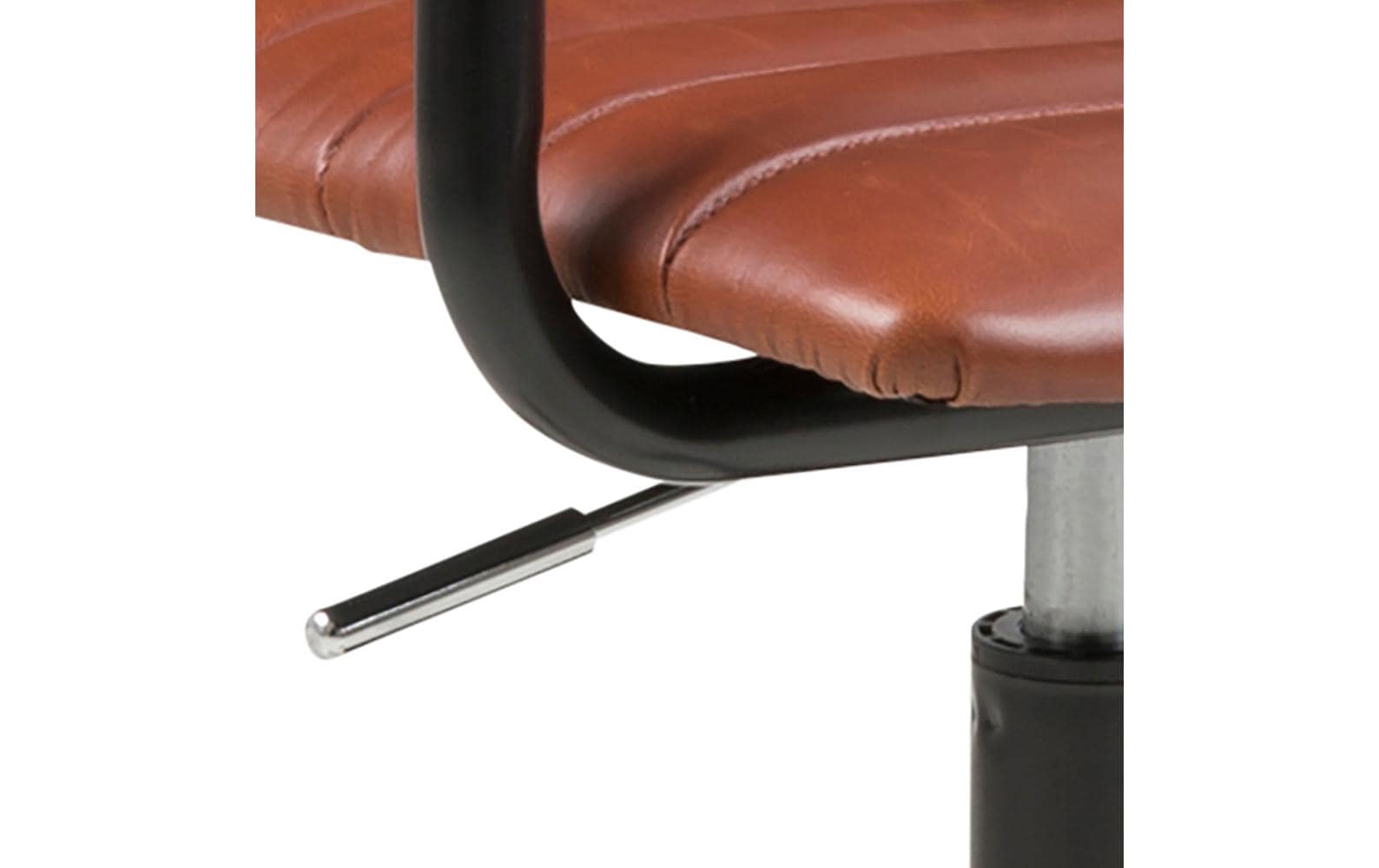 actona AC Design Bürostuhl Winslow – schwarz, Kunstleder, Metallgestell