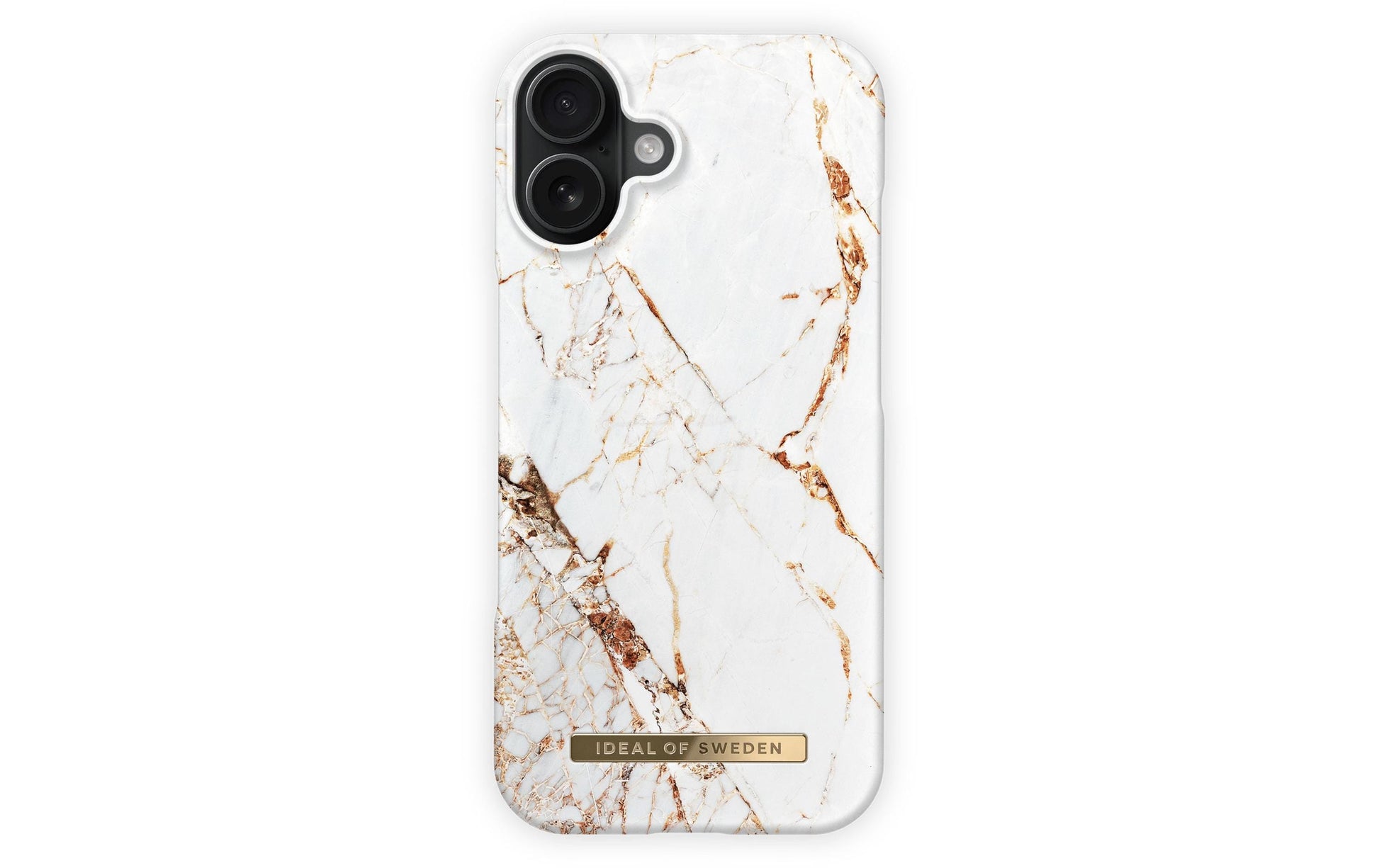 iDeal of Sweden Backcover – für Apple iPhone 16 – Carrara Gold – Polyester, MagSafe-kompatibel