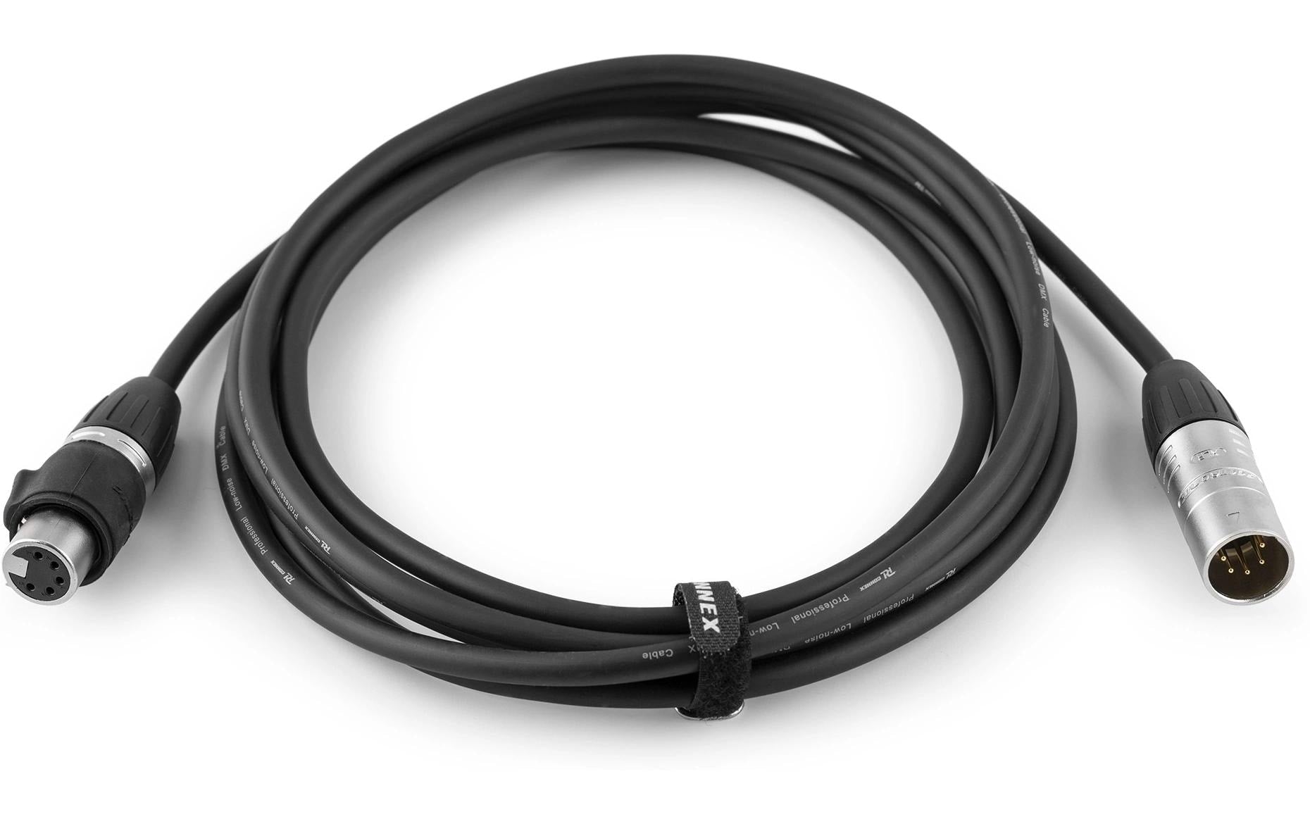 PD-Connex CX109-3 – DMX-Kabel, XLR 5-polig (Kupplung zu Stecker), 3 m, IP65, Schwarz