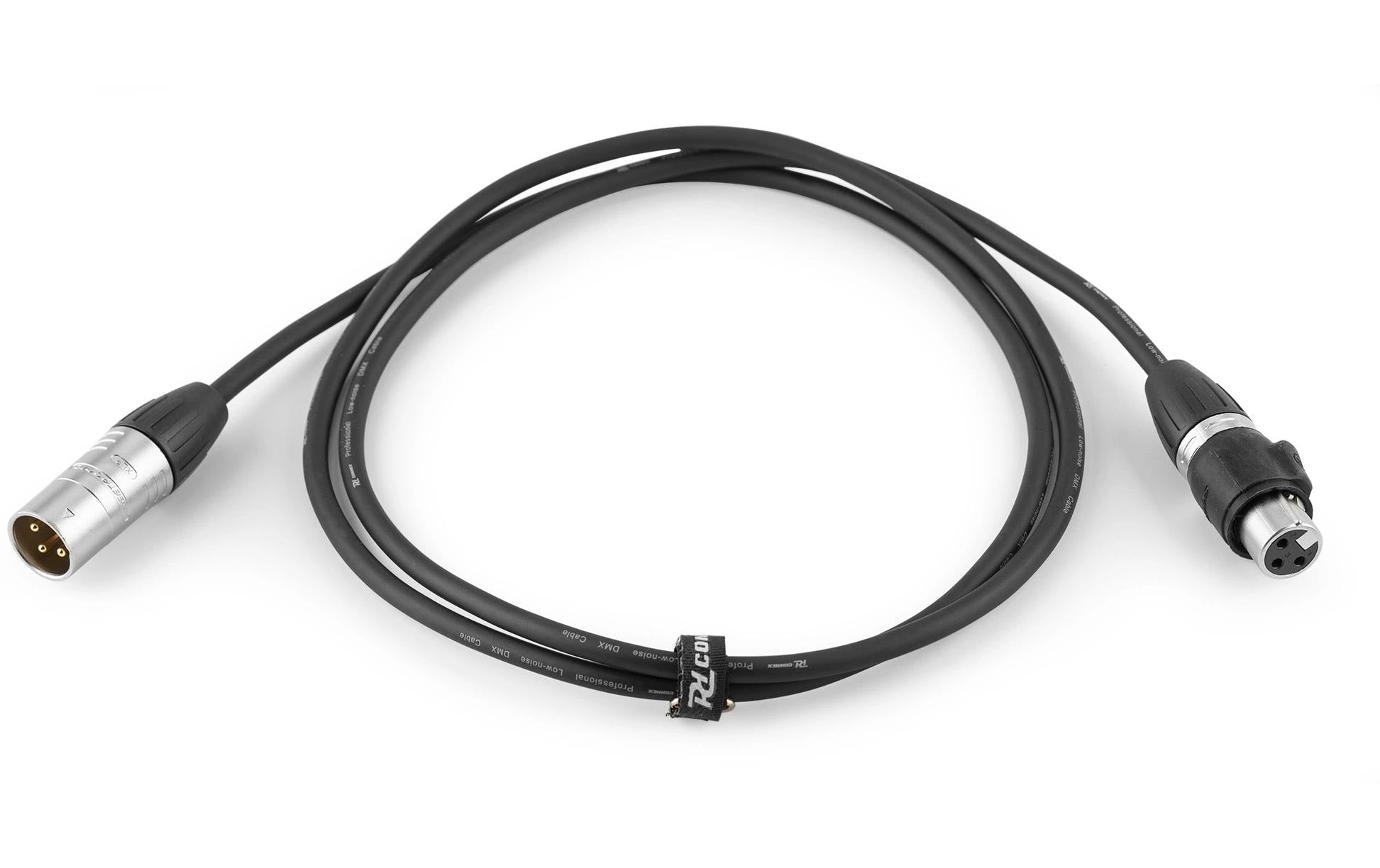 PD-Connex CX104-1 – DMX-Kabel, XLR 3-polig (Männlich/Weiblich), 1,5 m, Schwarz