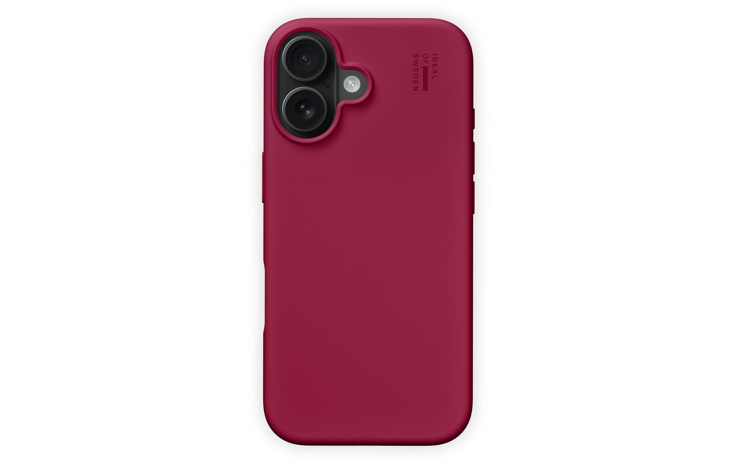 iDeal of Sweden Backcover – für Apple iPhone 16 – MagSafe, Polyester+Silikon, Cranberry, bis 1,52 m sturzsicher