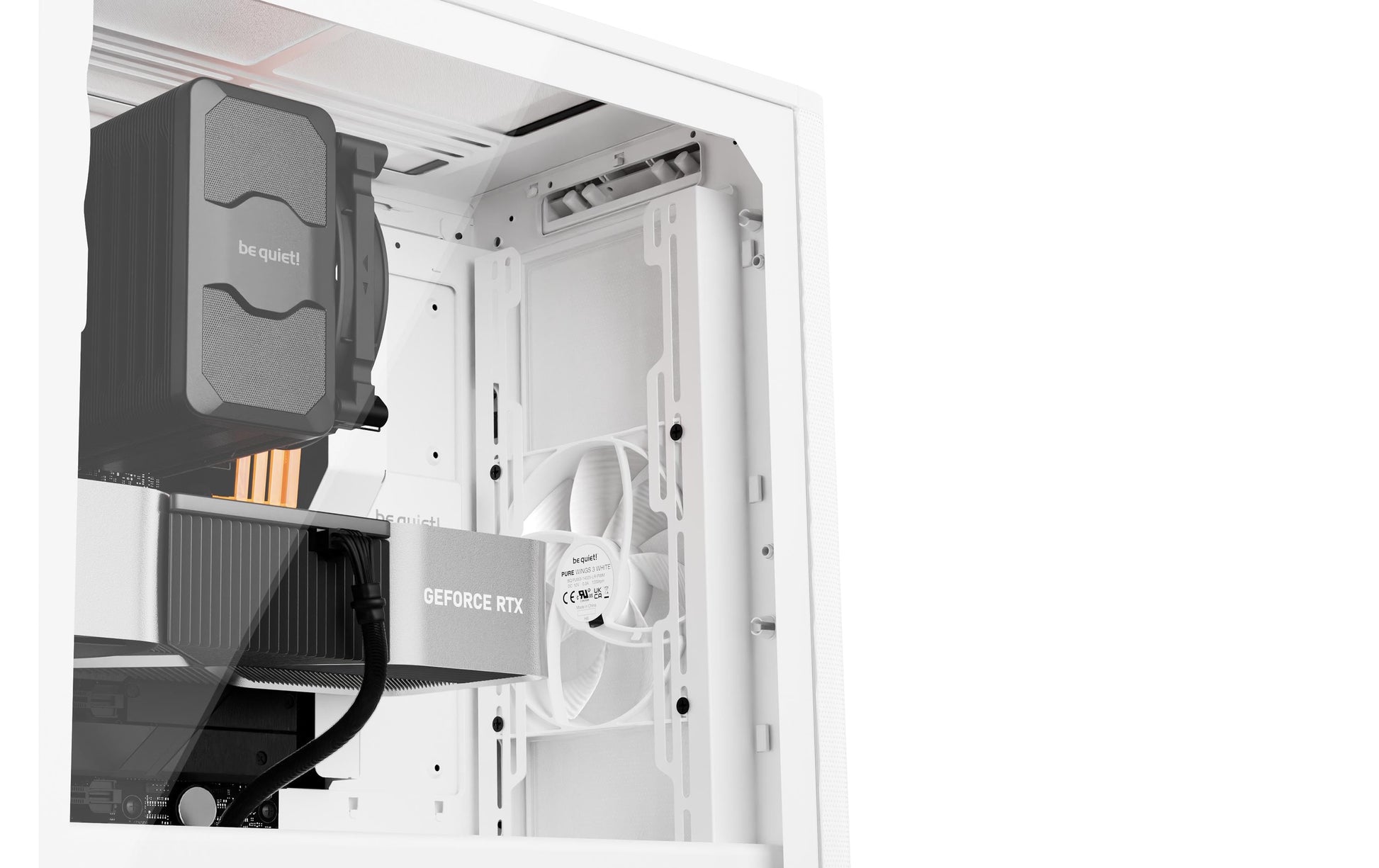 be quiet! be quiet Pure Base 501 – PC-Gehäuse – Midi-Tower, Seitenfenster, ATX, micro ATX, Mini-ITX, 7 Slots, Weiss