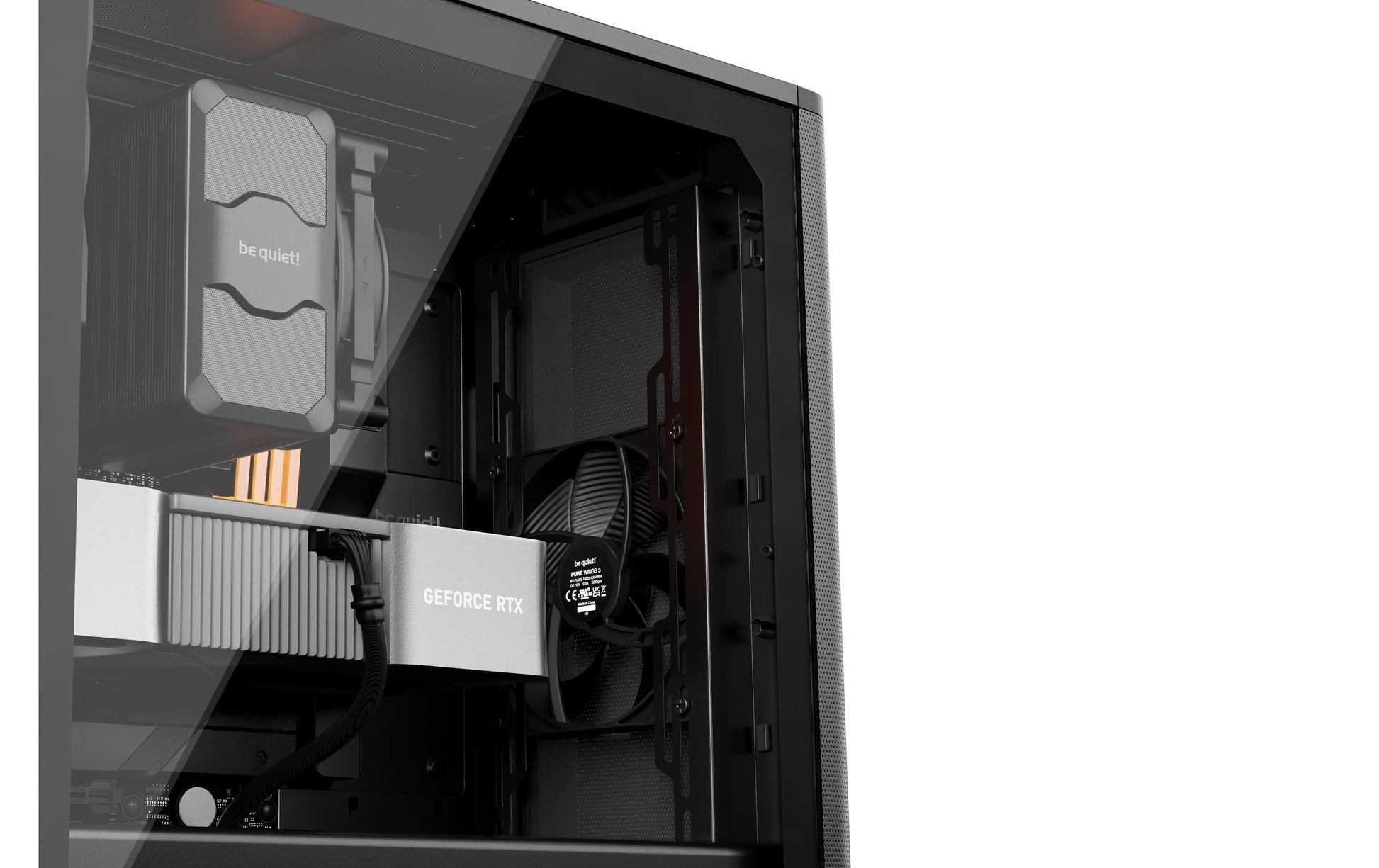 be quiet! be quiet Pure Base 501 Window – Midi Tower, Schwarz, Seitenfenster, 1×140 mm vorne, 1×140 mm hinten, ATX