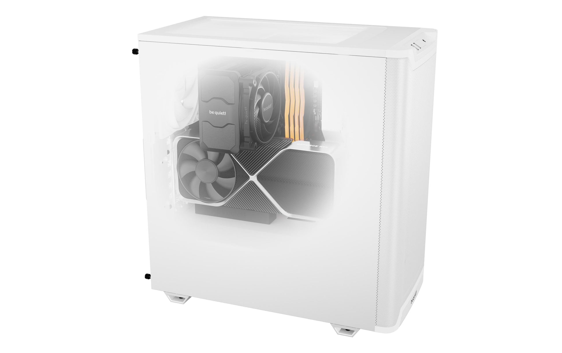 be quiet! be quiet PURE BASE 501 Airflow – Midi-Tower – Weiss, ATX/micro-ATX/Mini-ITX, CPU-Kühler max. 17,8 cm